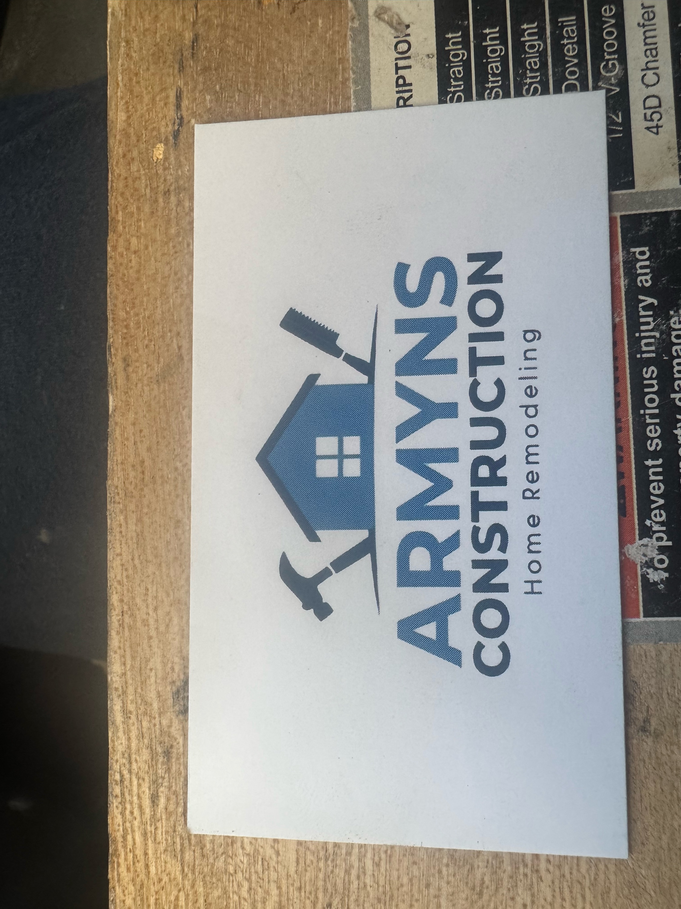 Armins Construction Logo