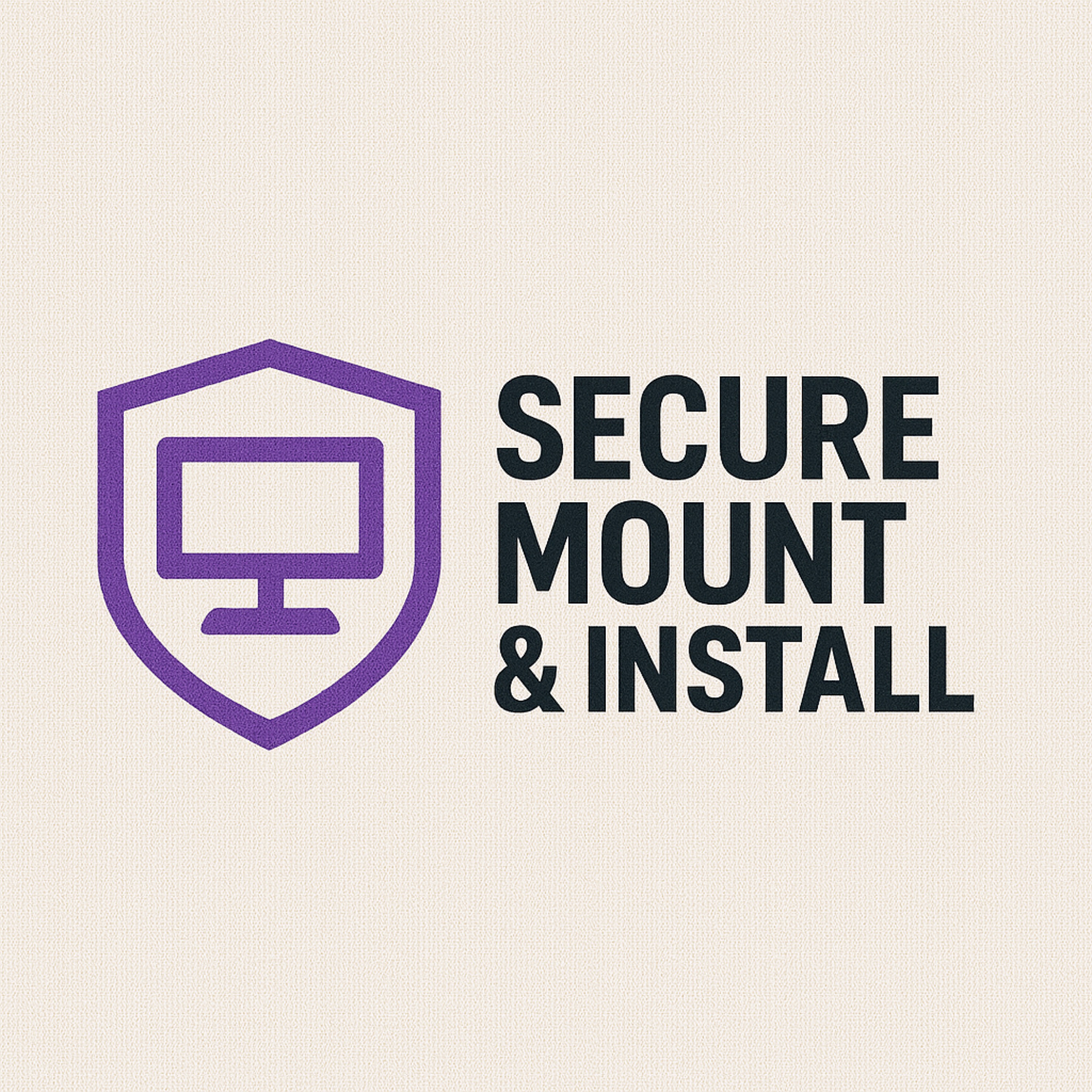 Secure mount and install Logo