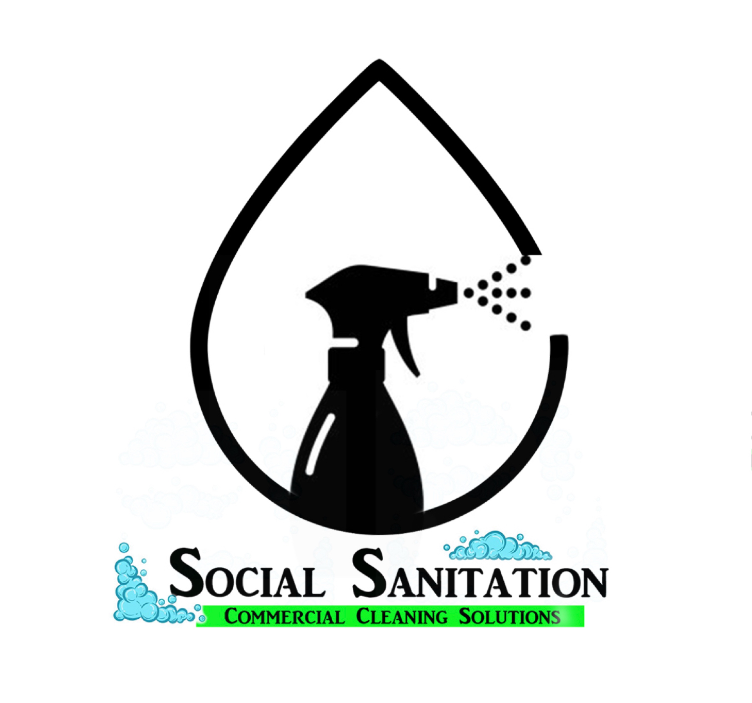 Social Sanitation Commercial Cleaning Solutions Logo