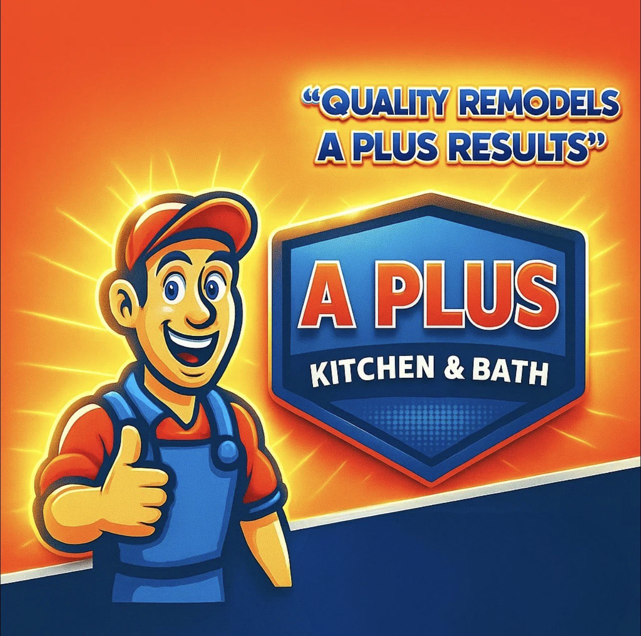 A PLUS KITCHEN AND BATH Logo