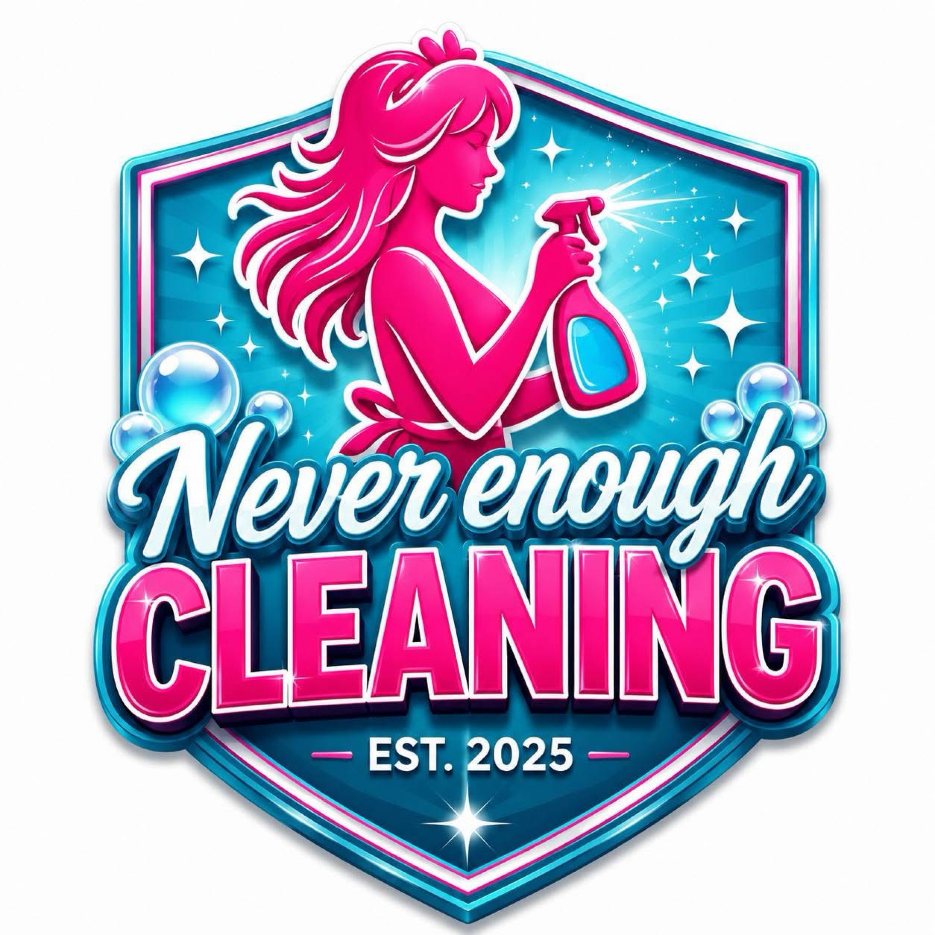 Never Enough Cleaning LLC Logo