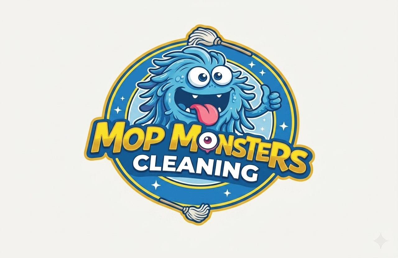 Mop Monsters Cleaning Logo