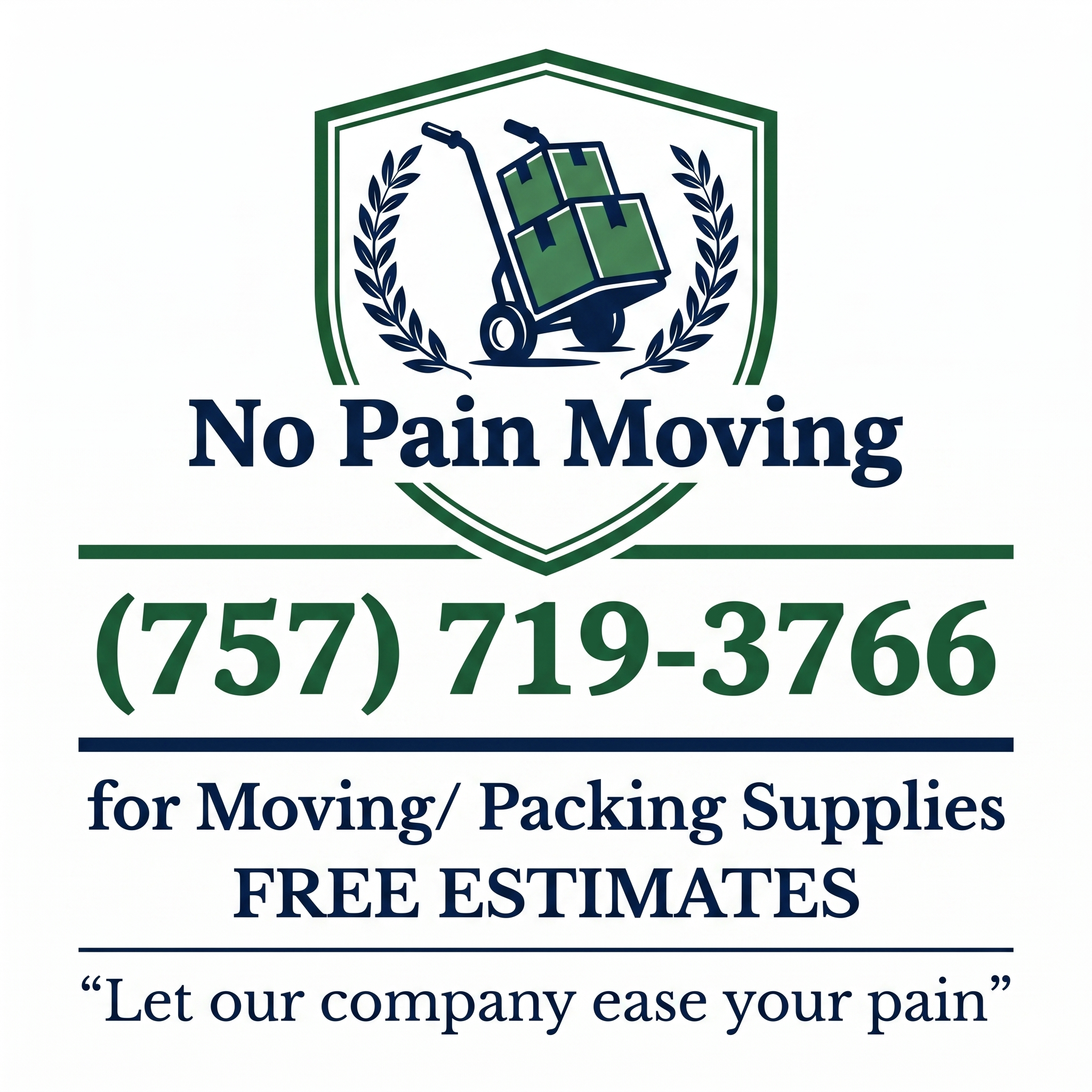No Pain Moving Logo