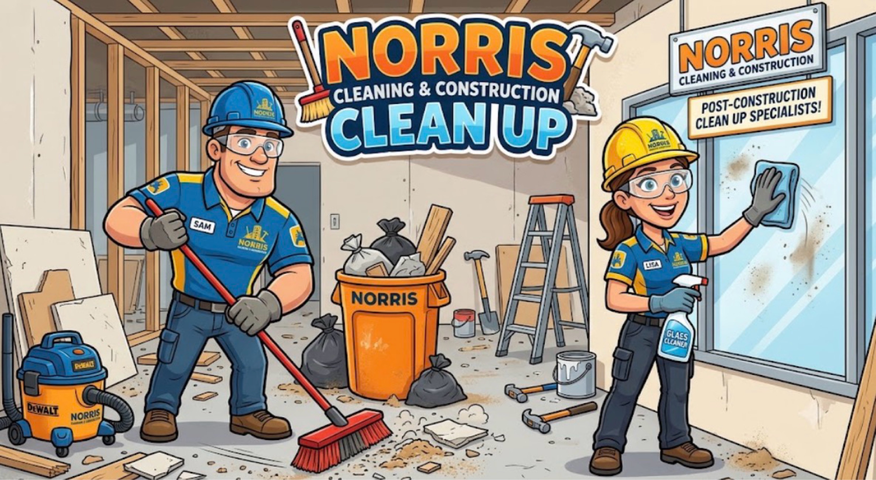 Norris Cleaning and Construction Clean Up Logo