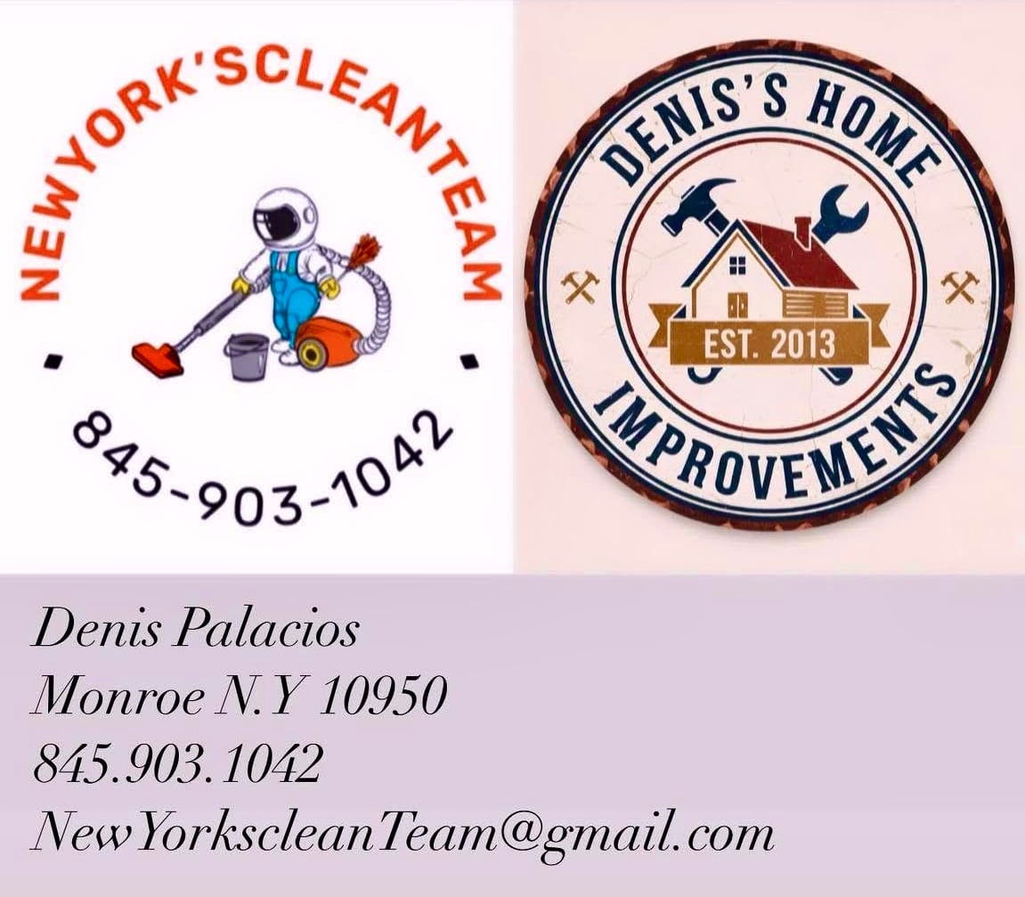 New York's Clean Team by Angela & Denis Home Improvement Logo
