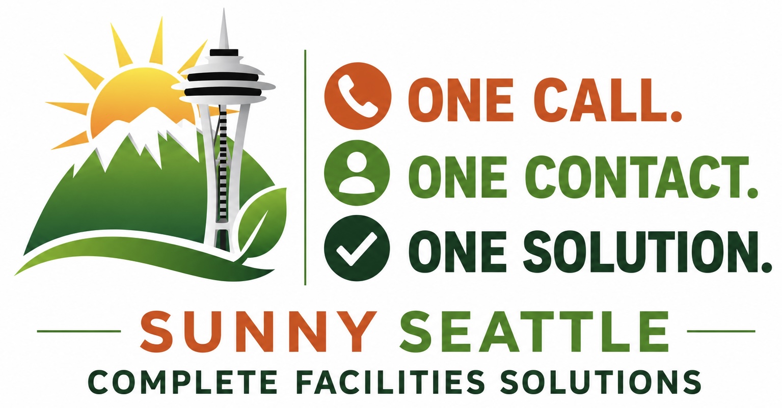 Sunny Seattle Construction Logo