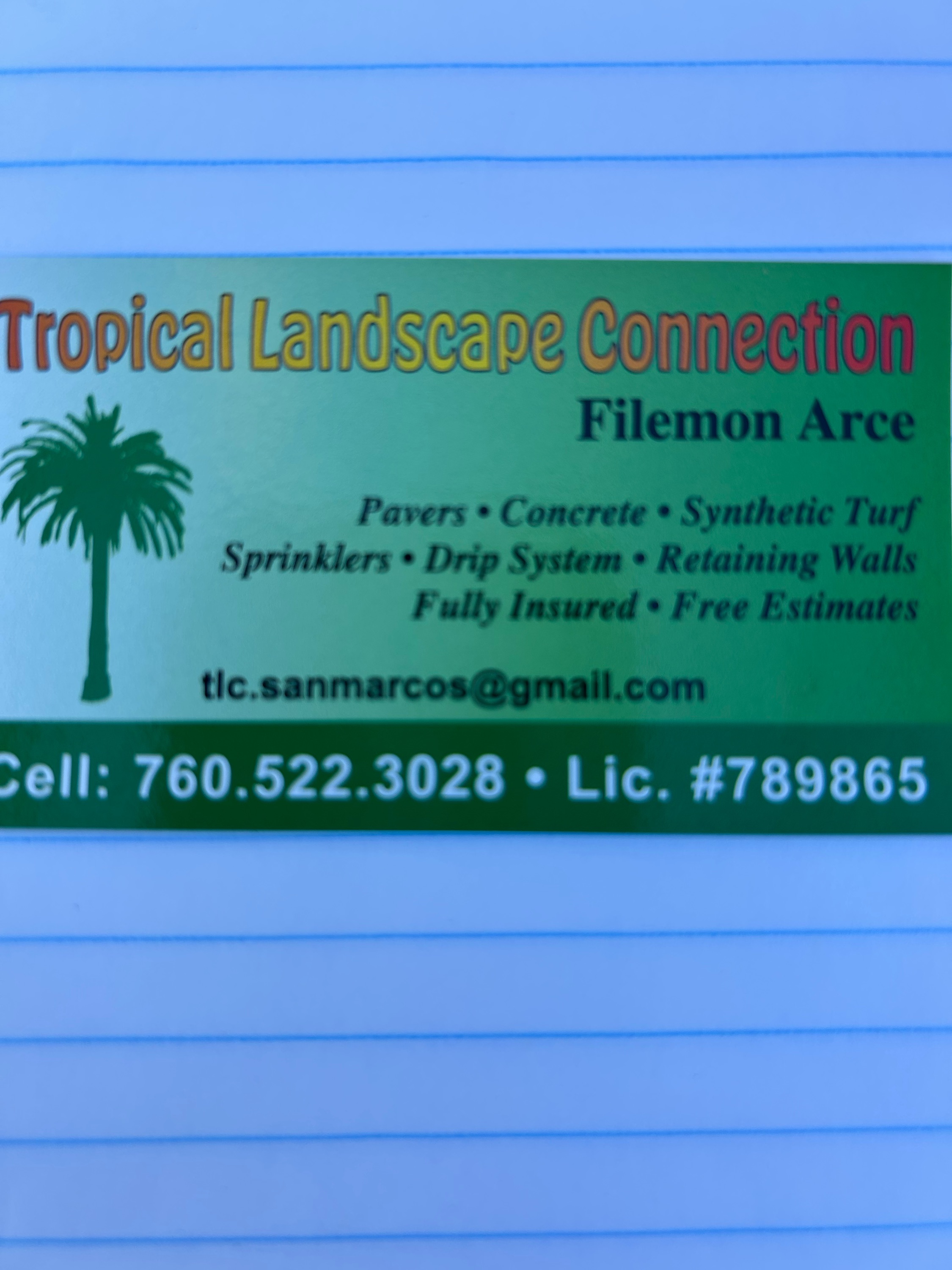 TROPICAL LANDSCAPE CONNECTION Logo