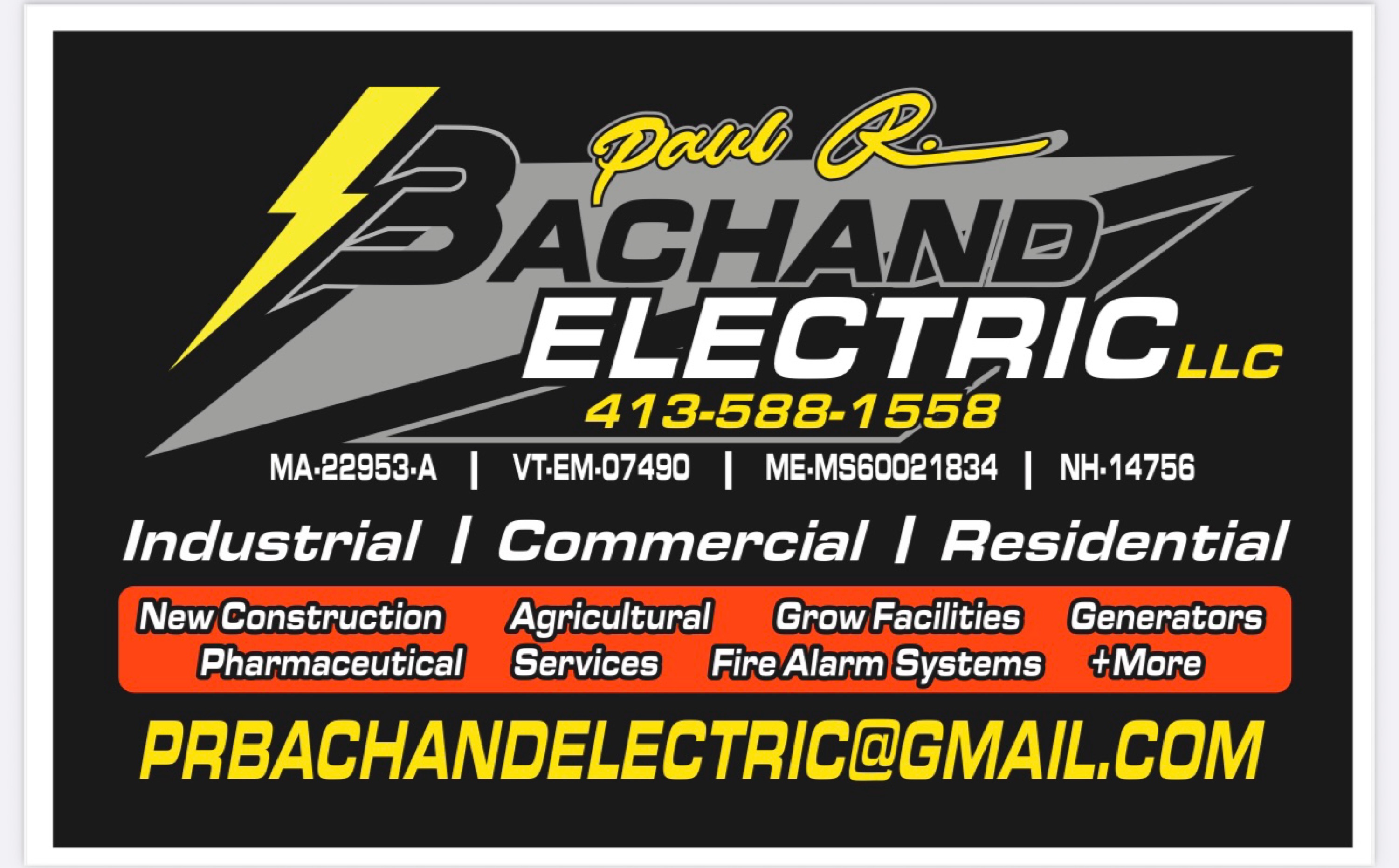 Paul R. Bachand Electric Logo