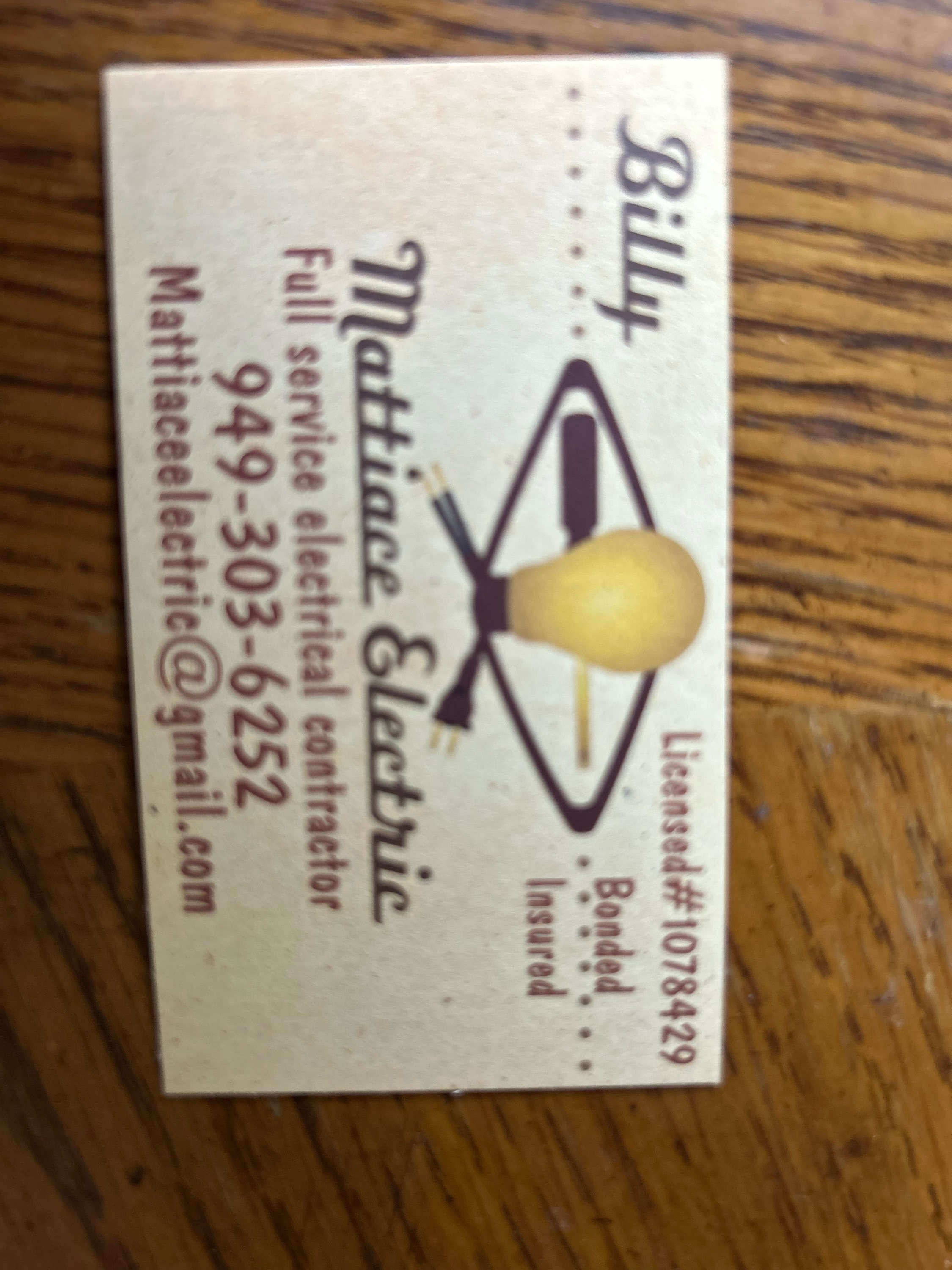 Mattiace Electric Logo