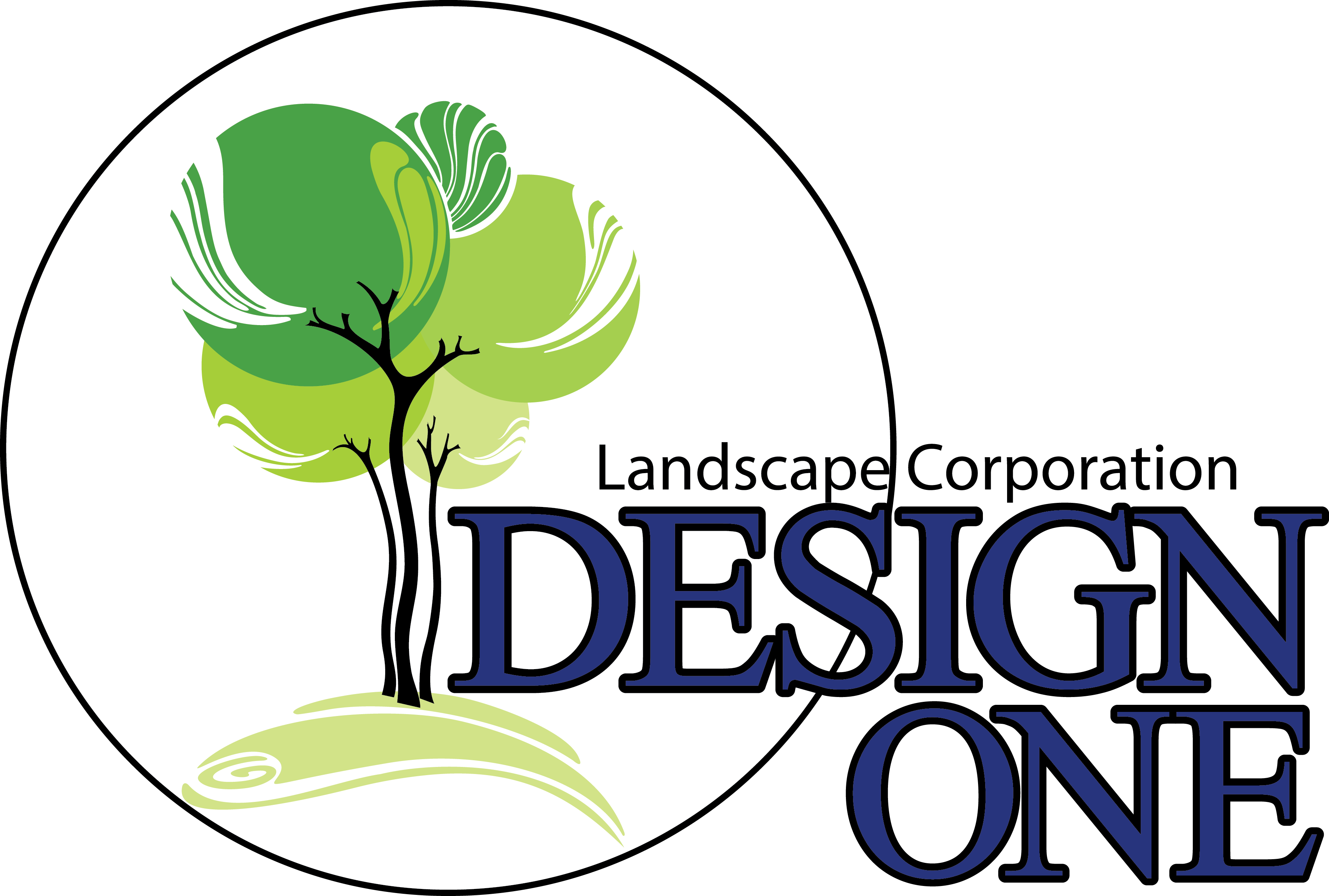 Design One Landscape Services Logo
