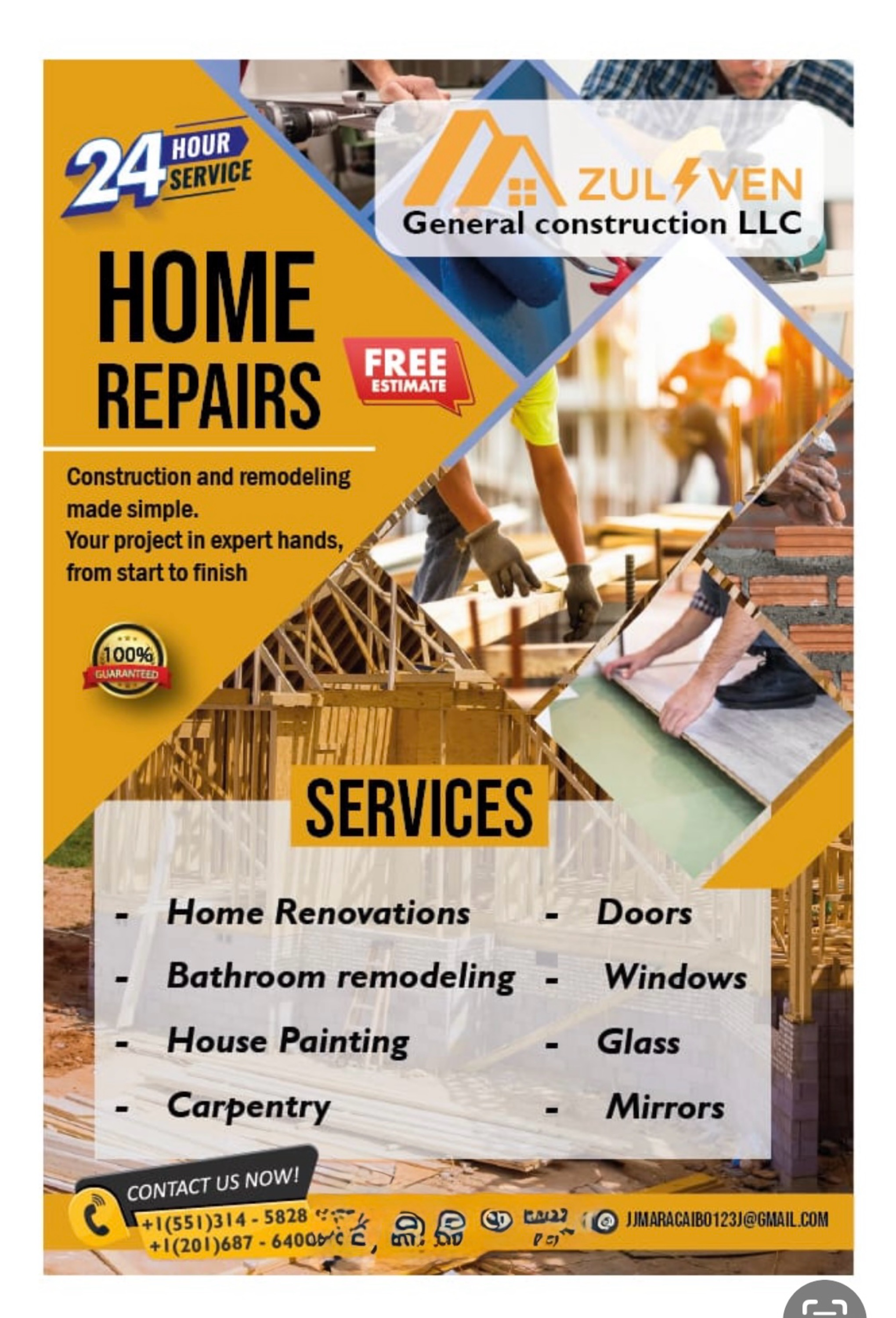 Zulven General Construction LLC Logo