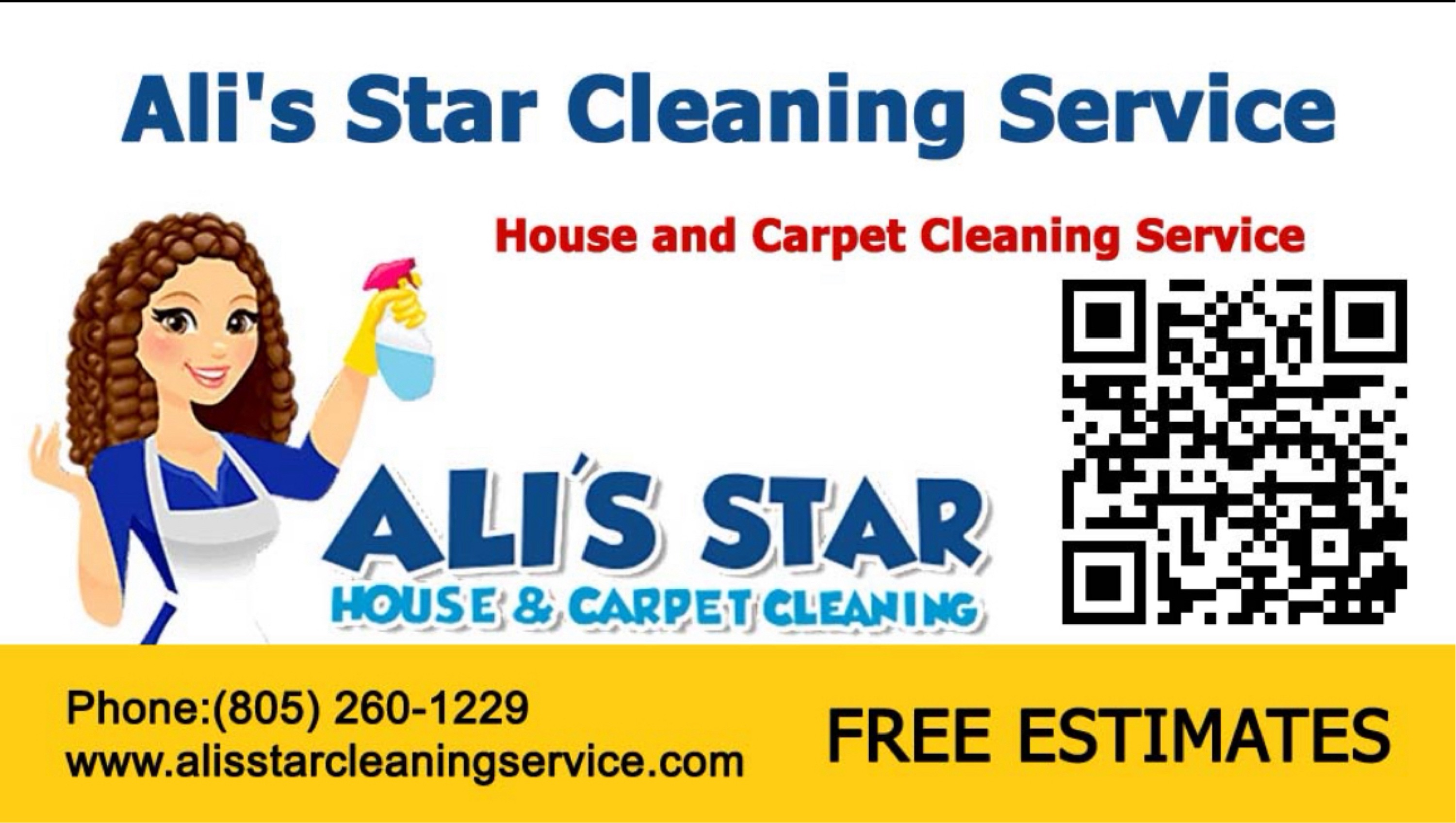 Ali's Star House and Carpet Cleaning Service Logo