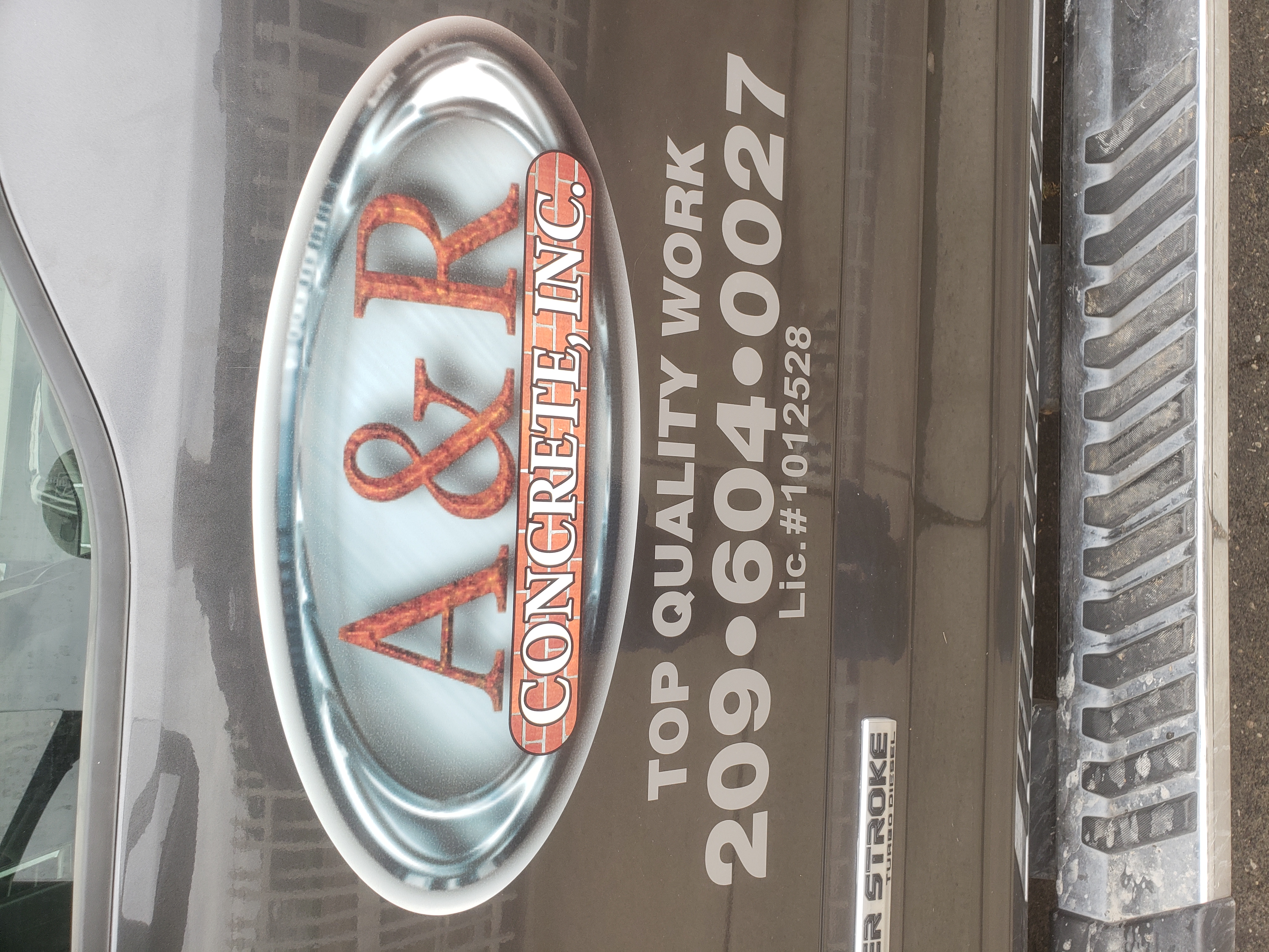 A & R Concrete Logo