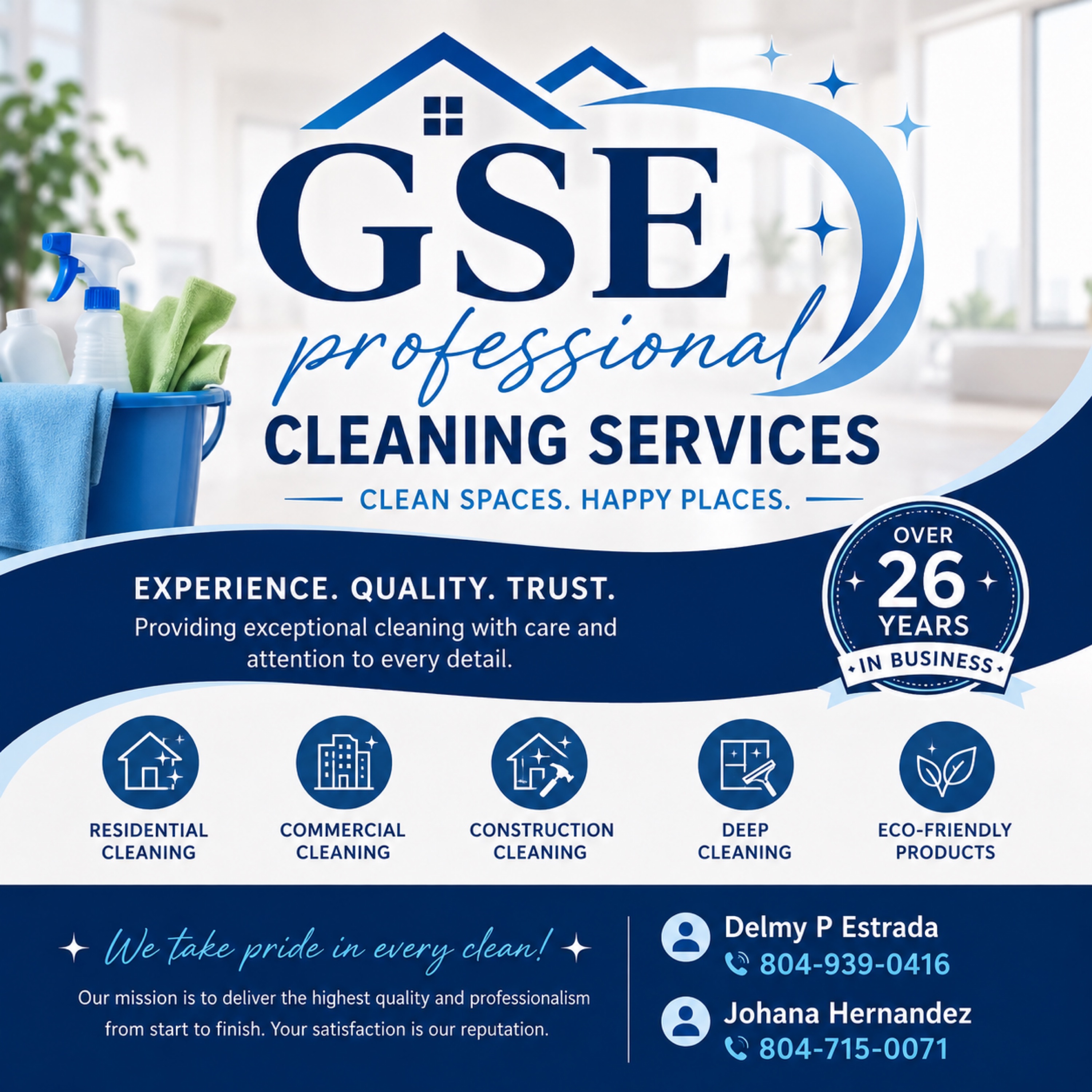 GSE Professional Cleaning Services Logo