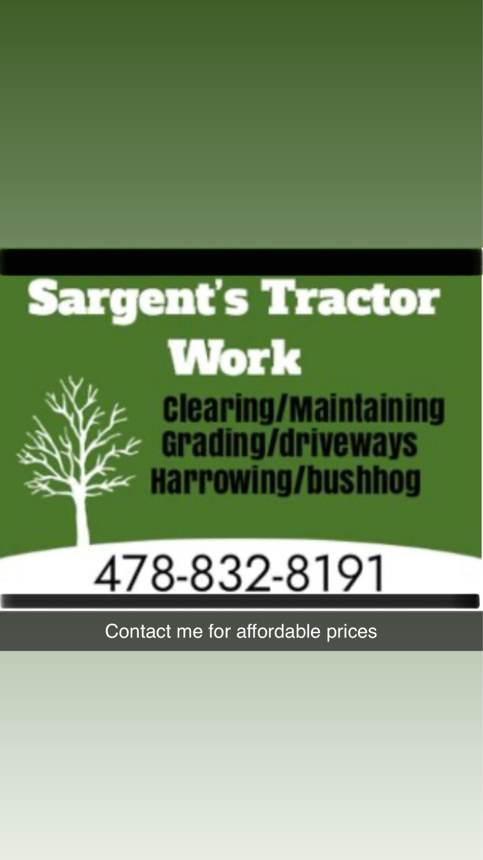 Sargent mowing and bushhogging Logo