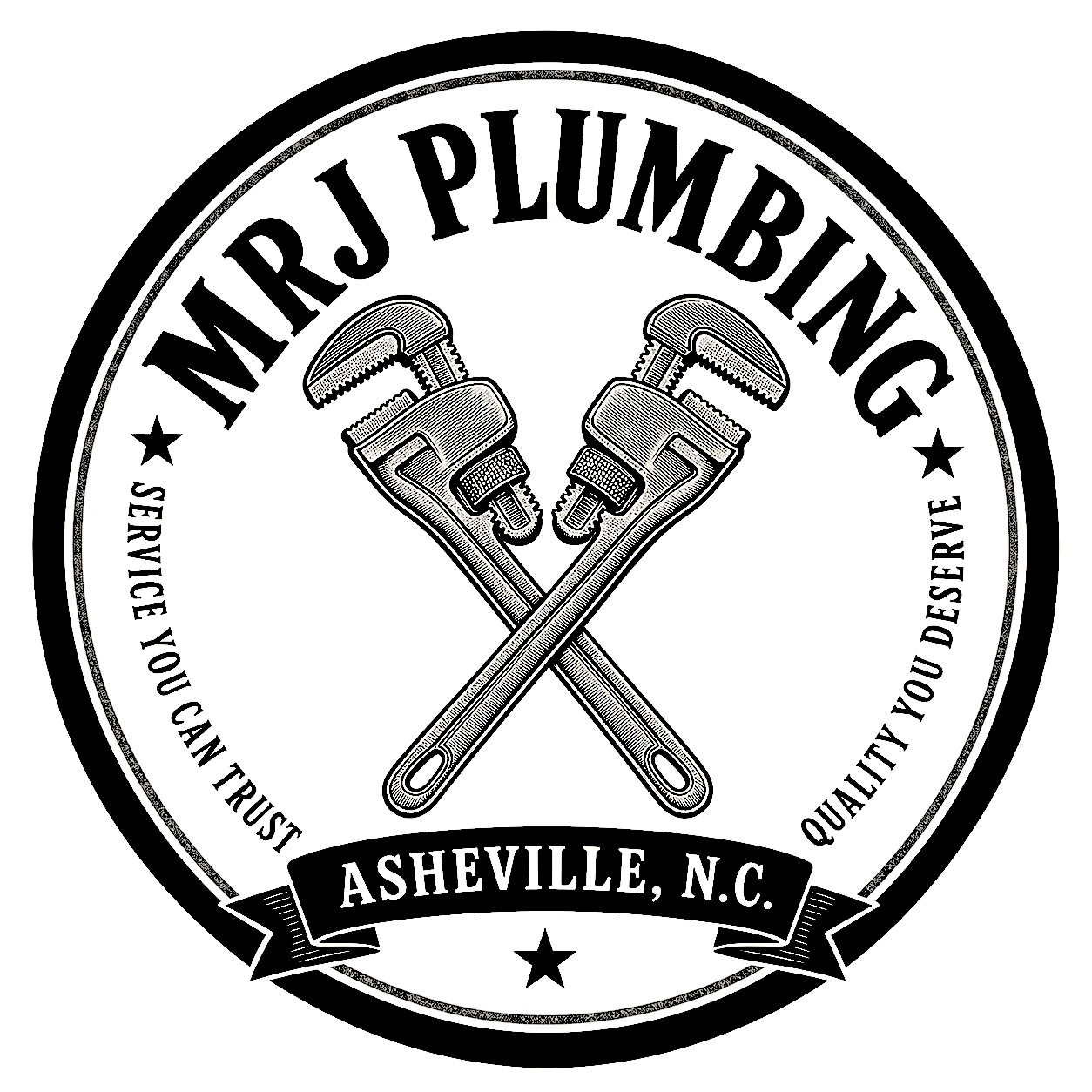 MRJ Plumbing Logo