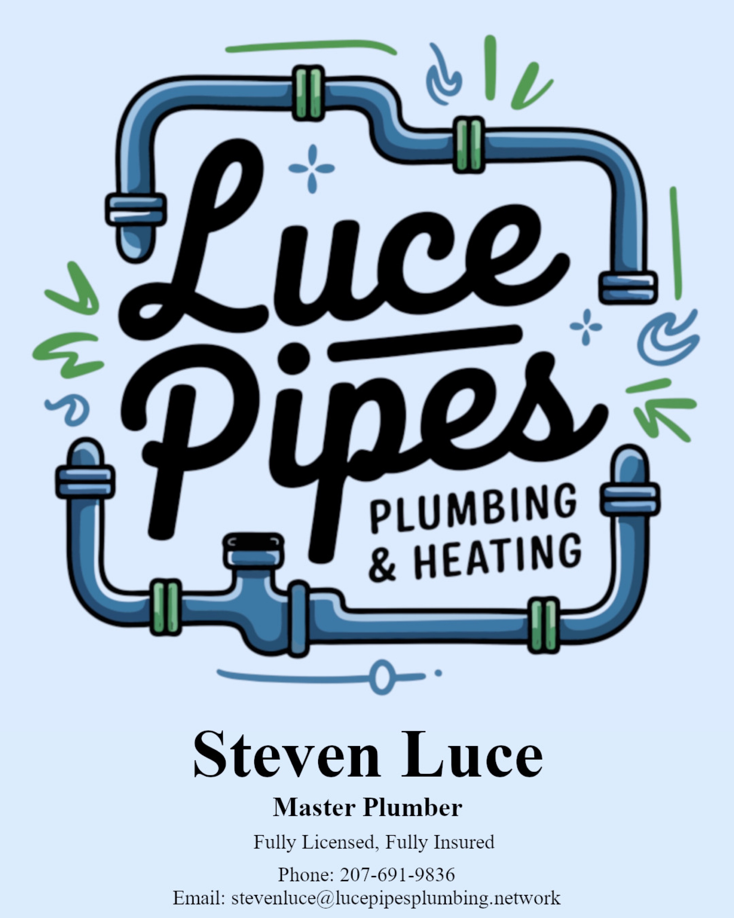 Luce Pipes Plumbing & Heating Logo