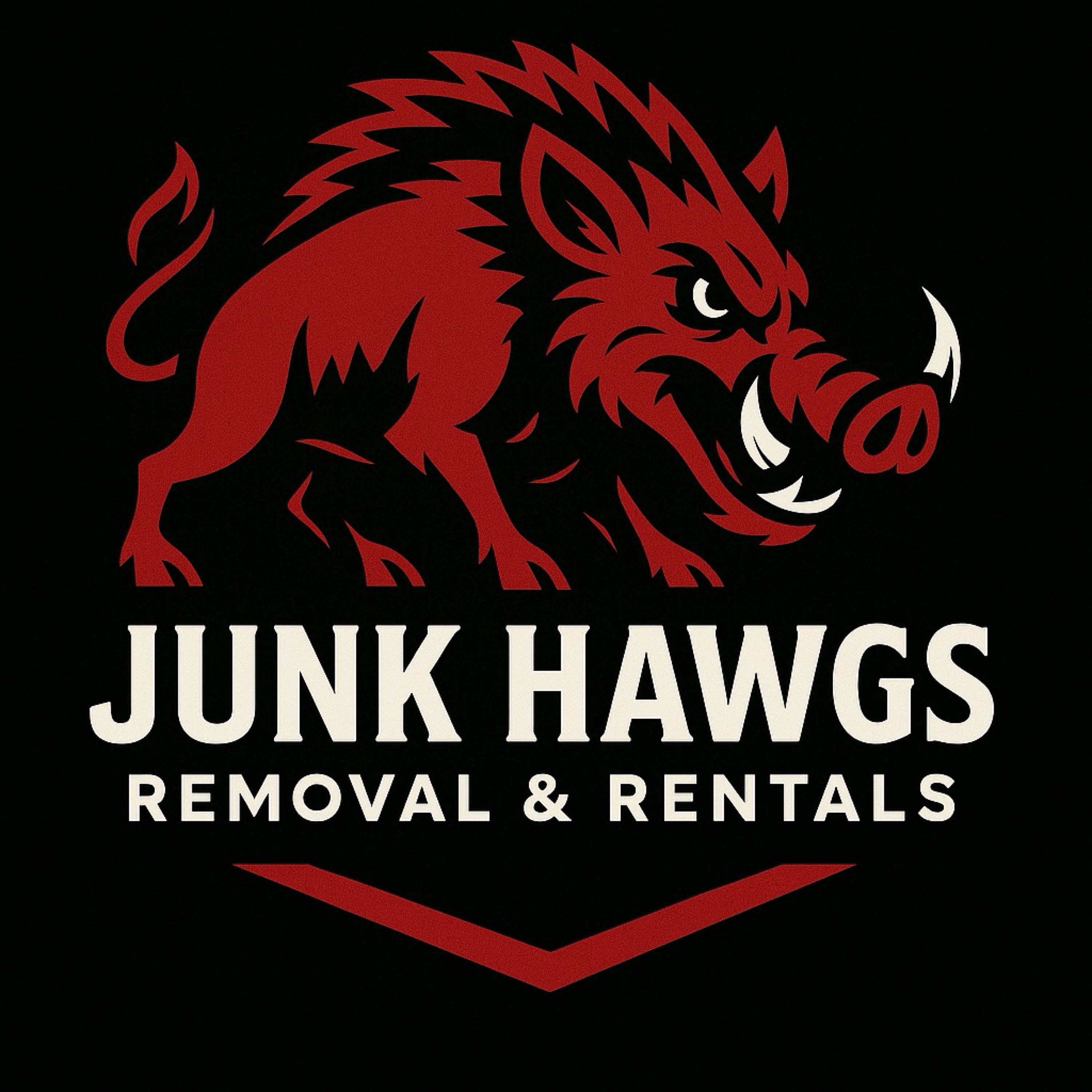 Junk Hawgs Removal and Rentals Logo