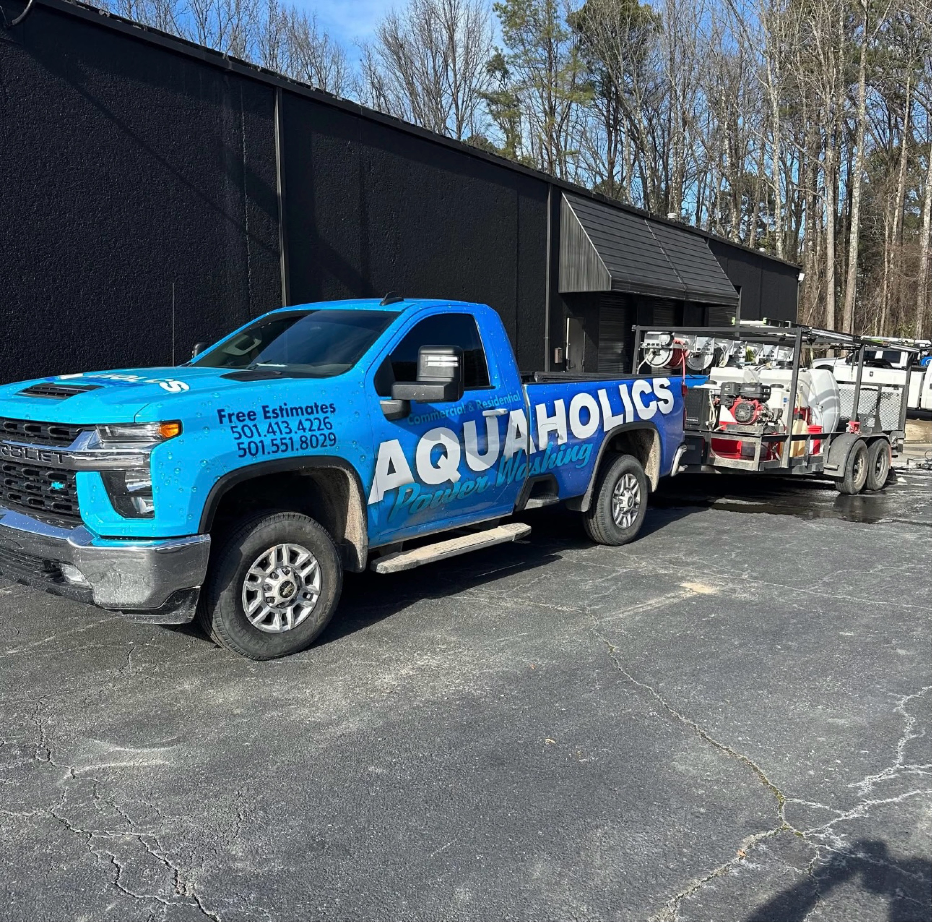 Aquaholics Power Washing Logo