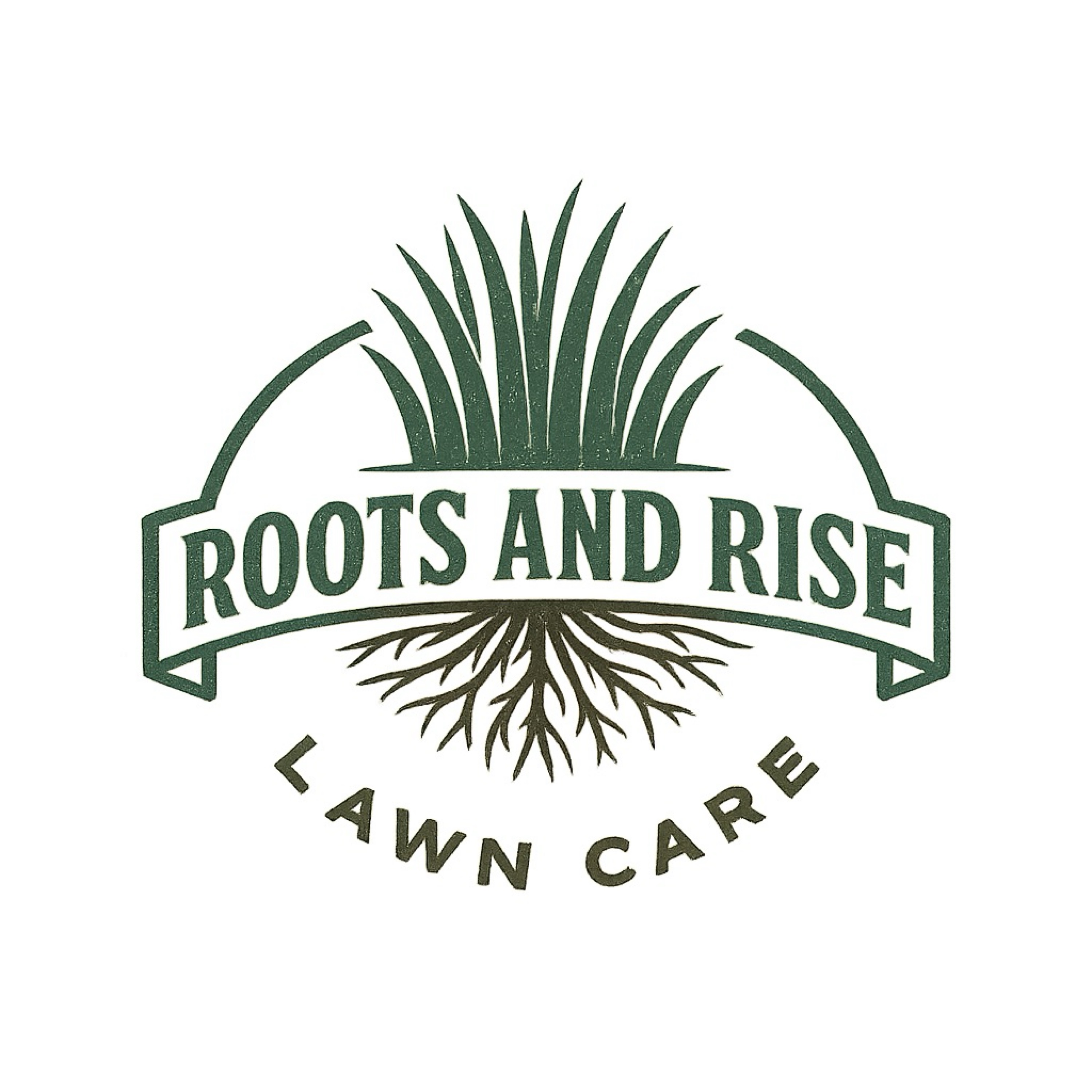 Roots and Rise Lawncare Logo