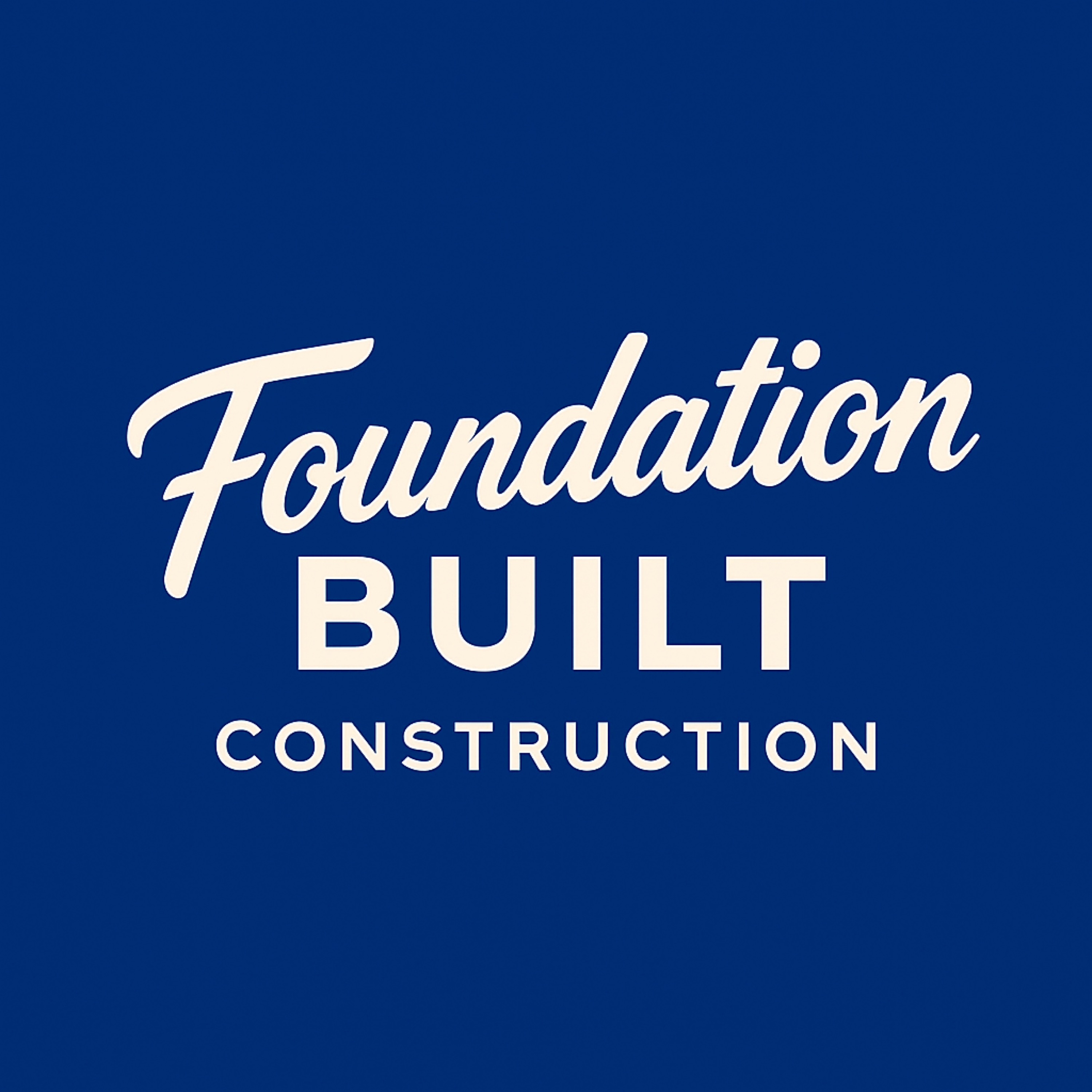 Foundation Built Construction Logo