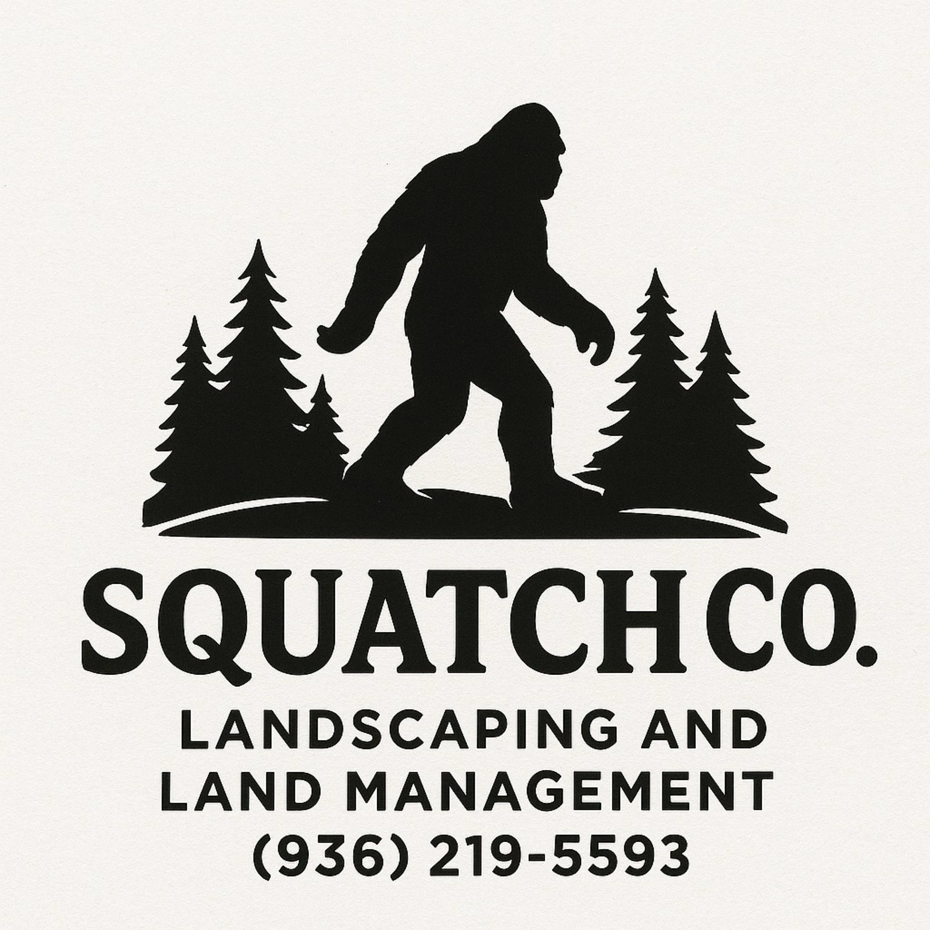 Squatch Co Landscaping/Land Management Logo
