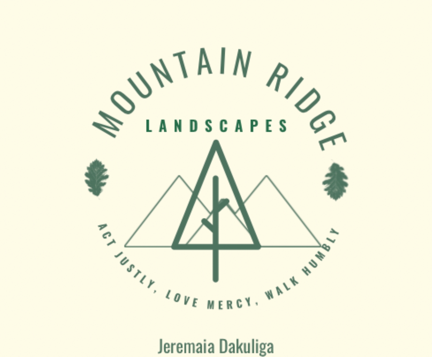 Mountain Ridge Landscaping Logo