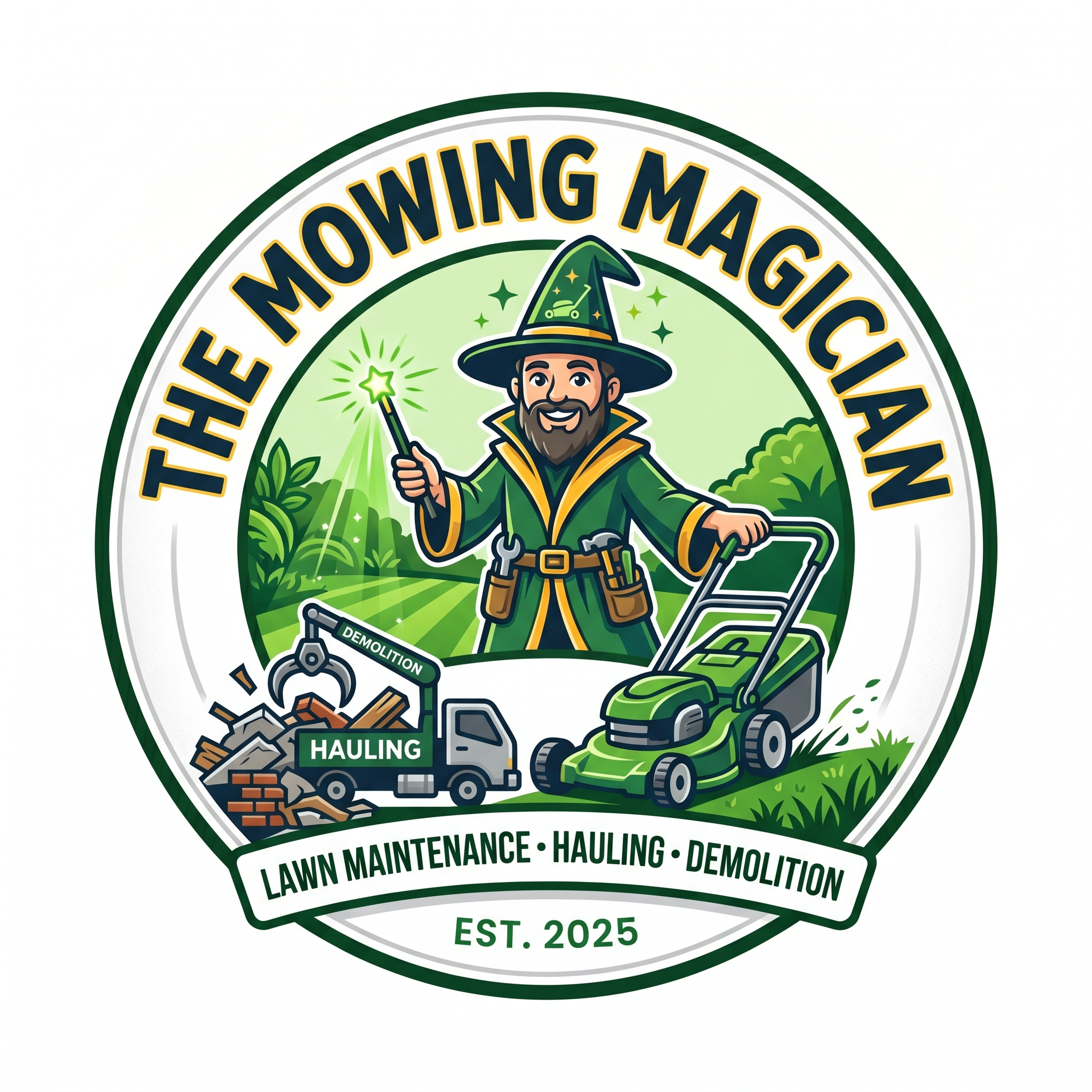 The Mowing Magician Logo