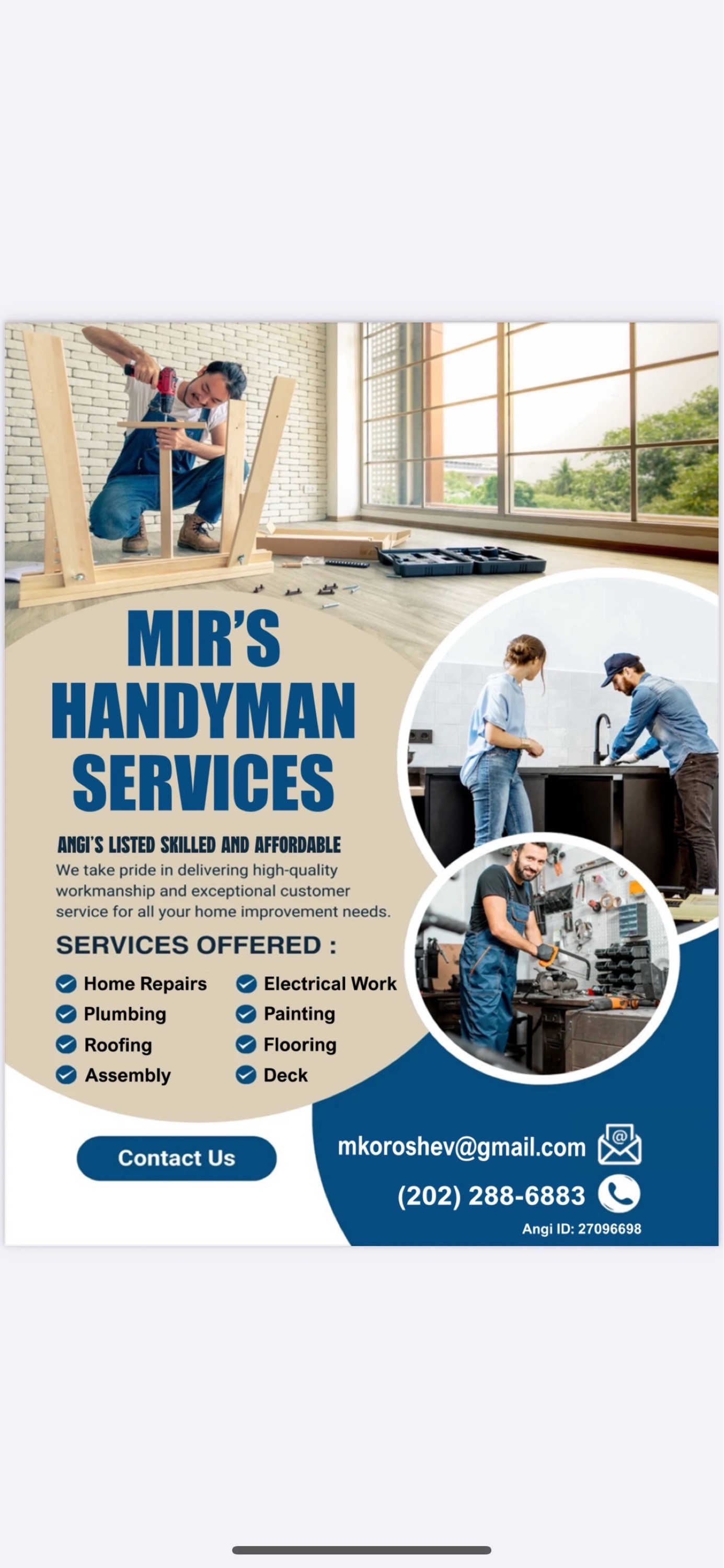 MIRS HANDYMAN SERVICES Logo