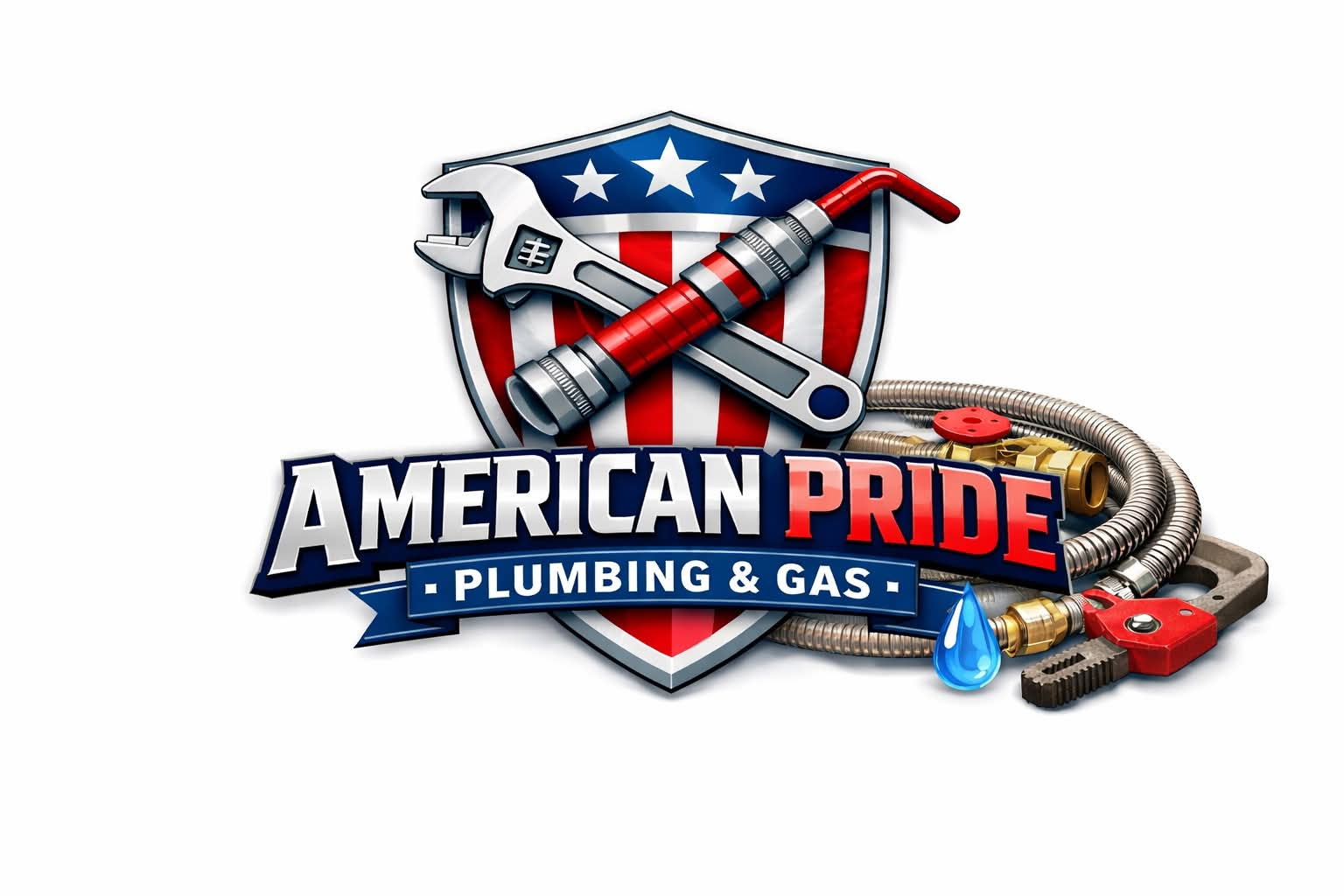 American Pride Plumbing and Gas INC. Logo