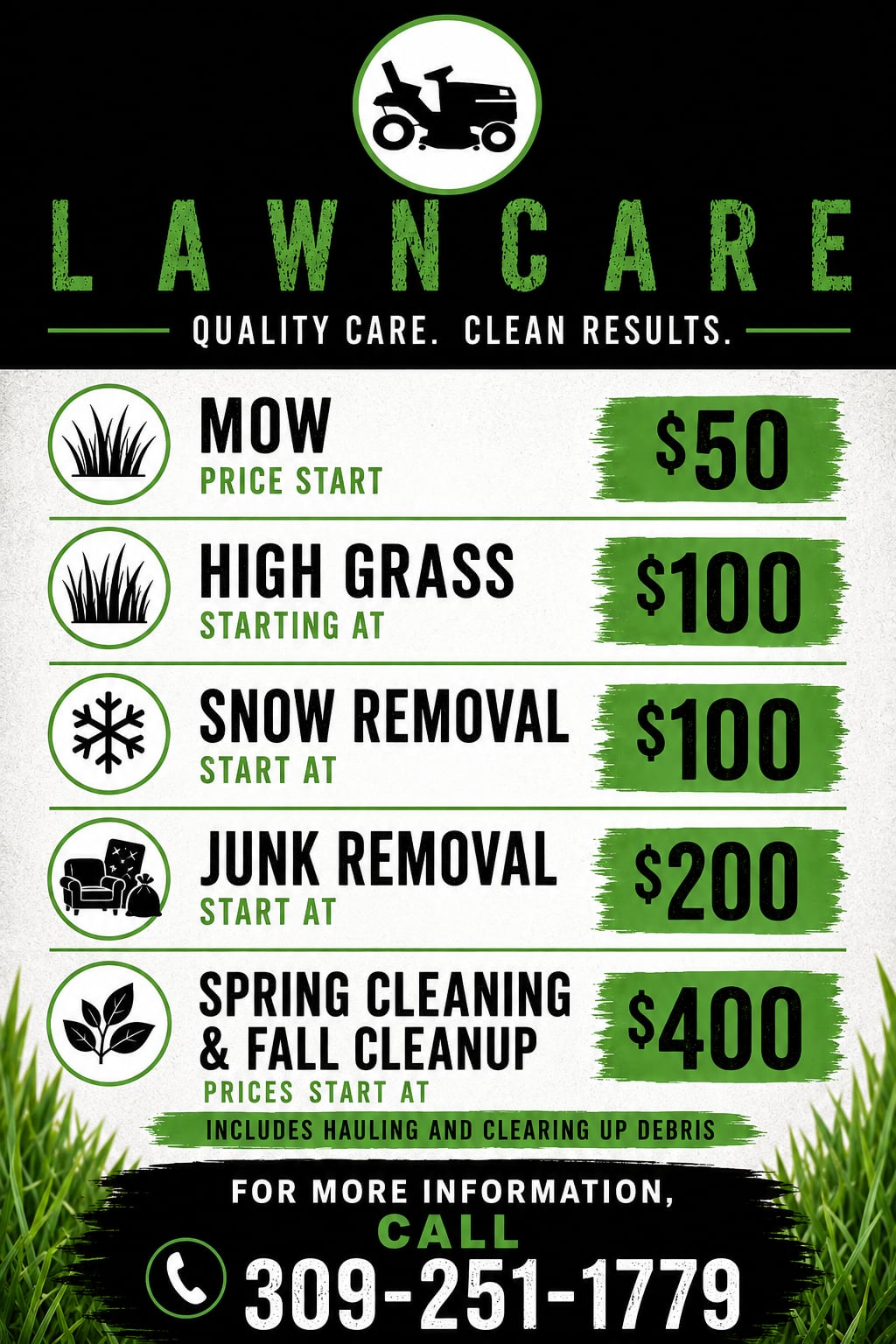 Los Young Lawn Care Logo