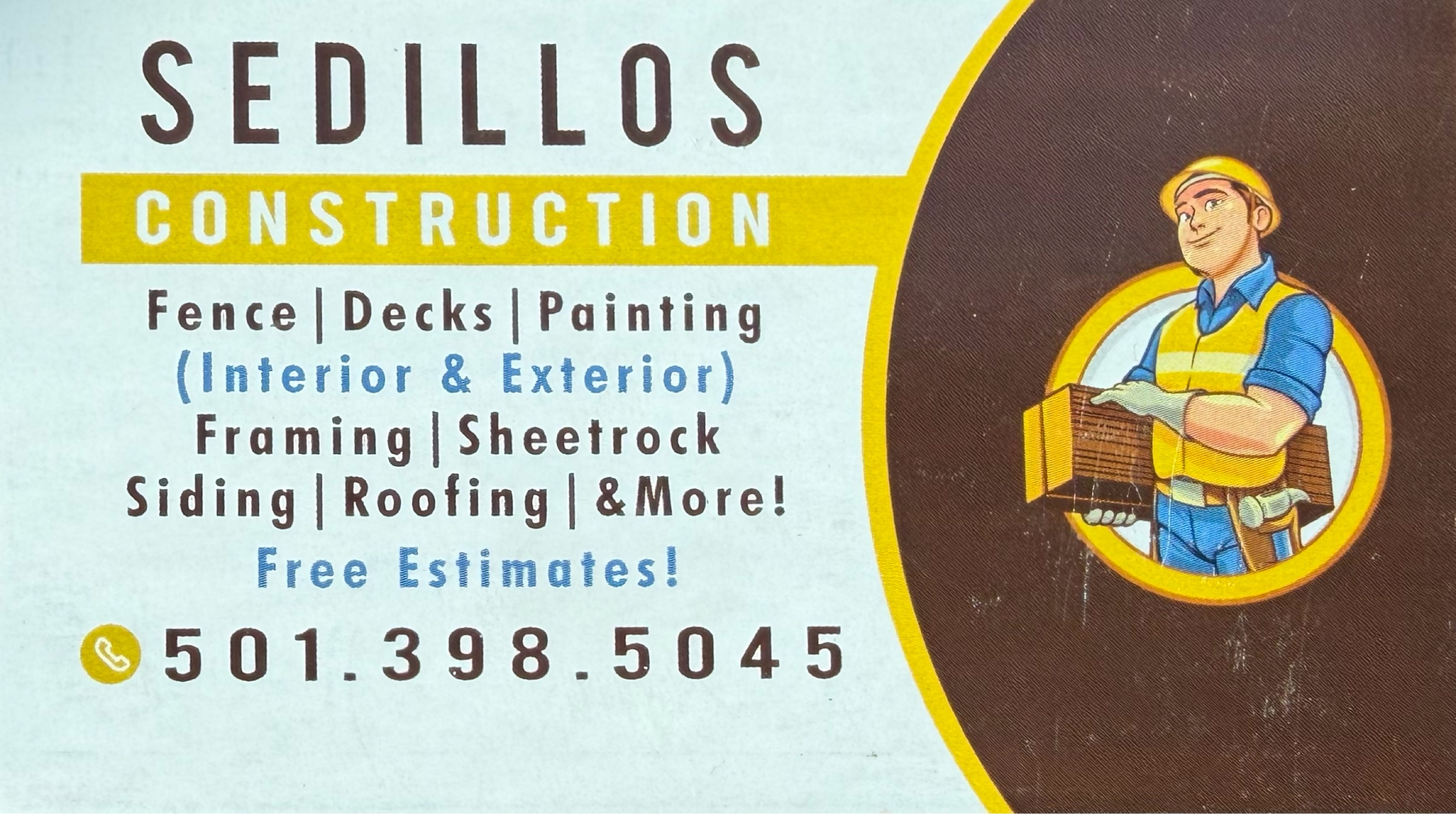SEDILLOS CONSTRUCTION LLC Logo