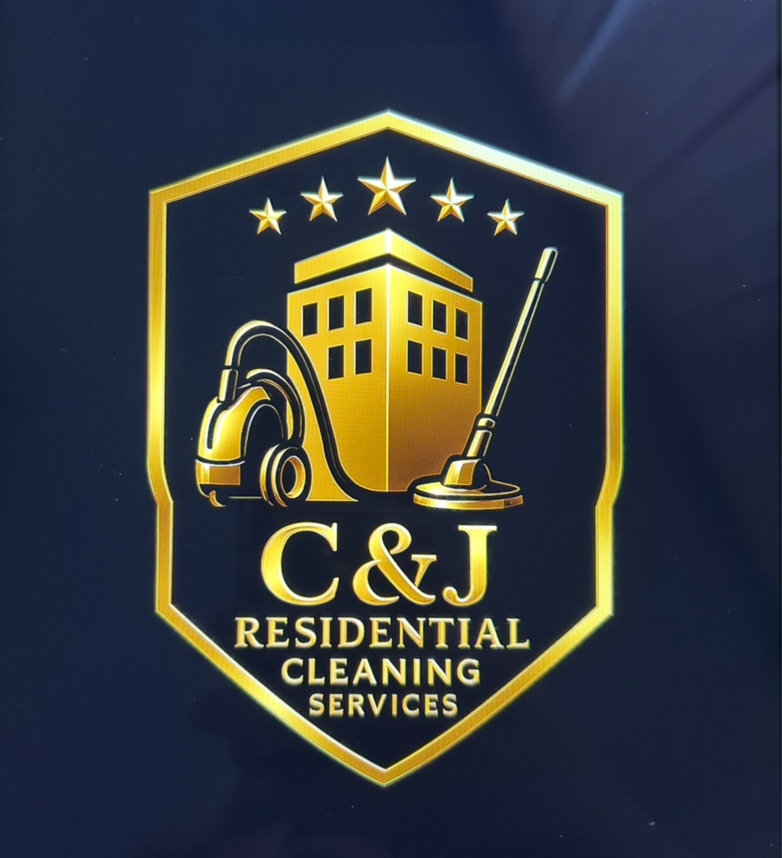 C&J Residential Cleaning Services Logo