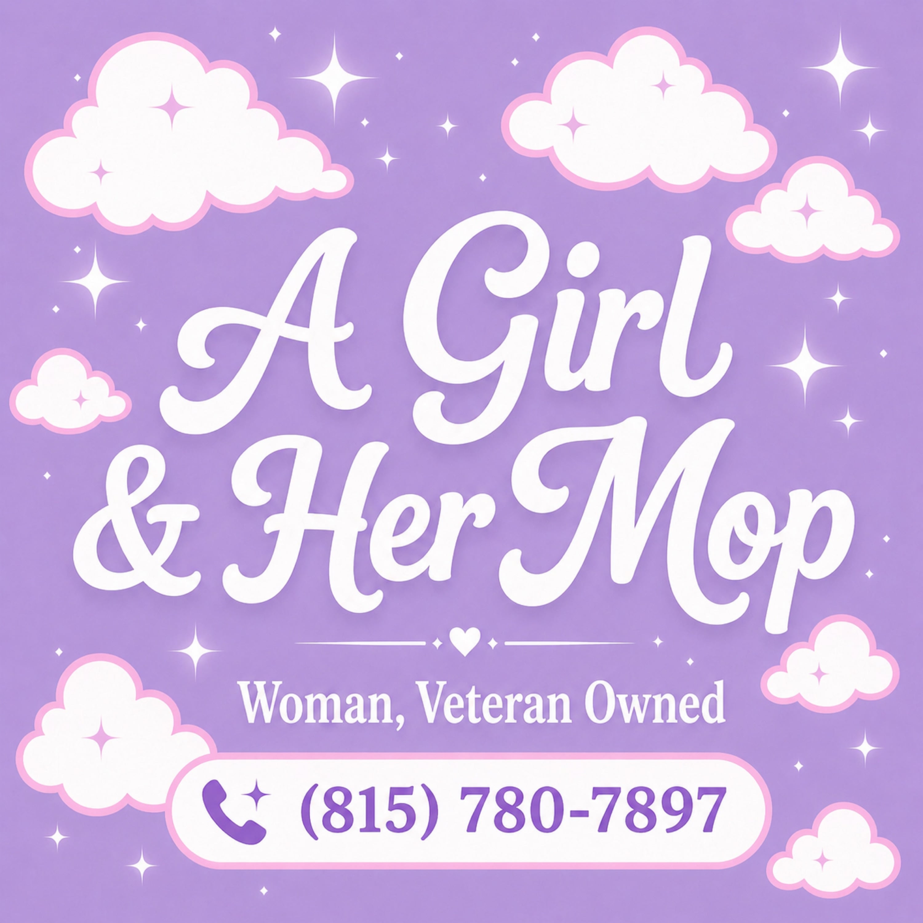 A Girl and Her Mop Logo