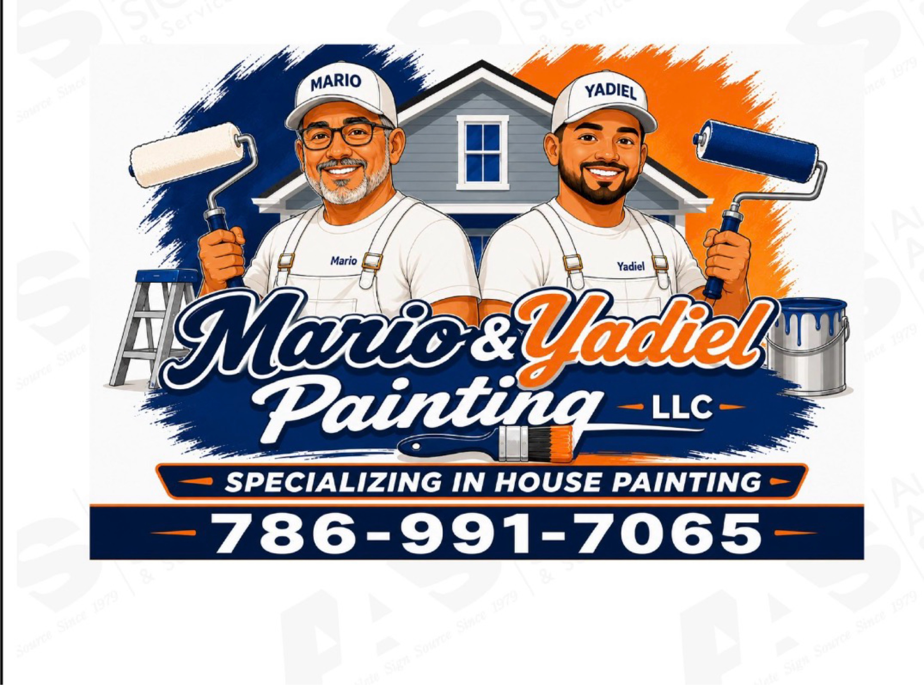 Mario's & Yadiel Painting Logo