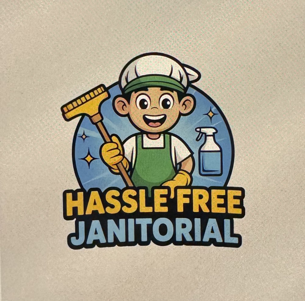 Hassle Free Janitorial Logo