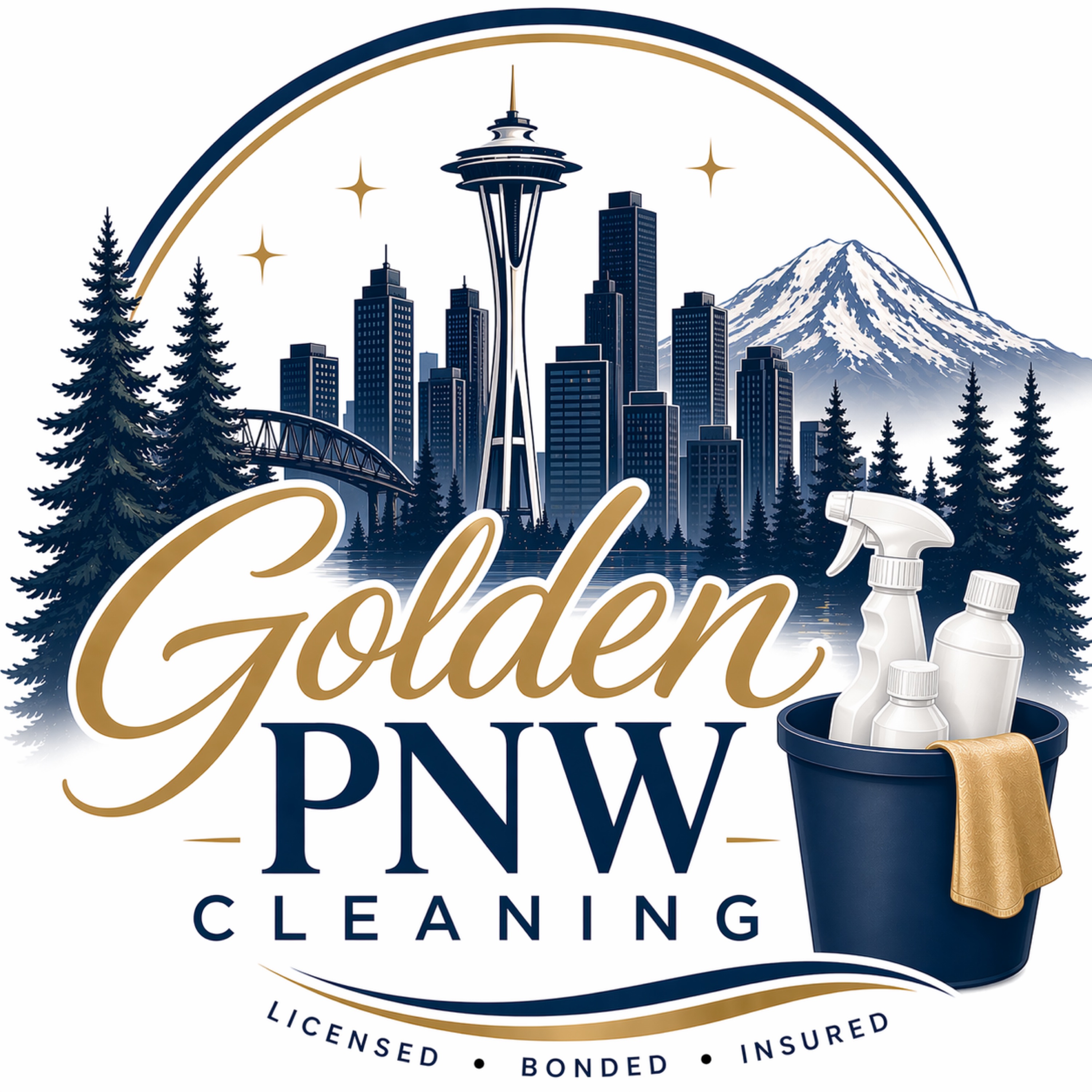 Golden PNW Cleaning Logo