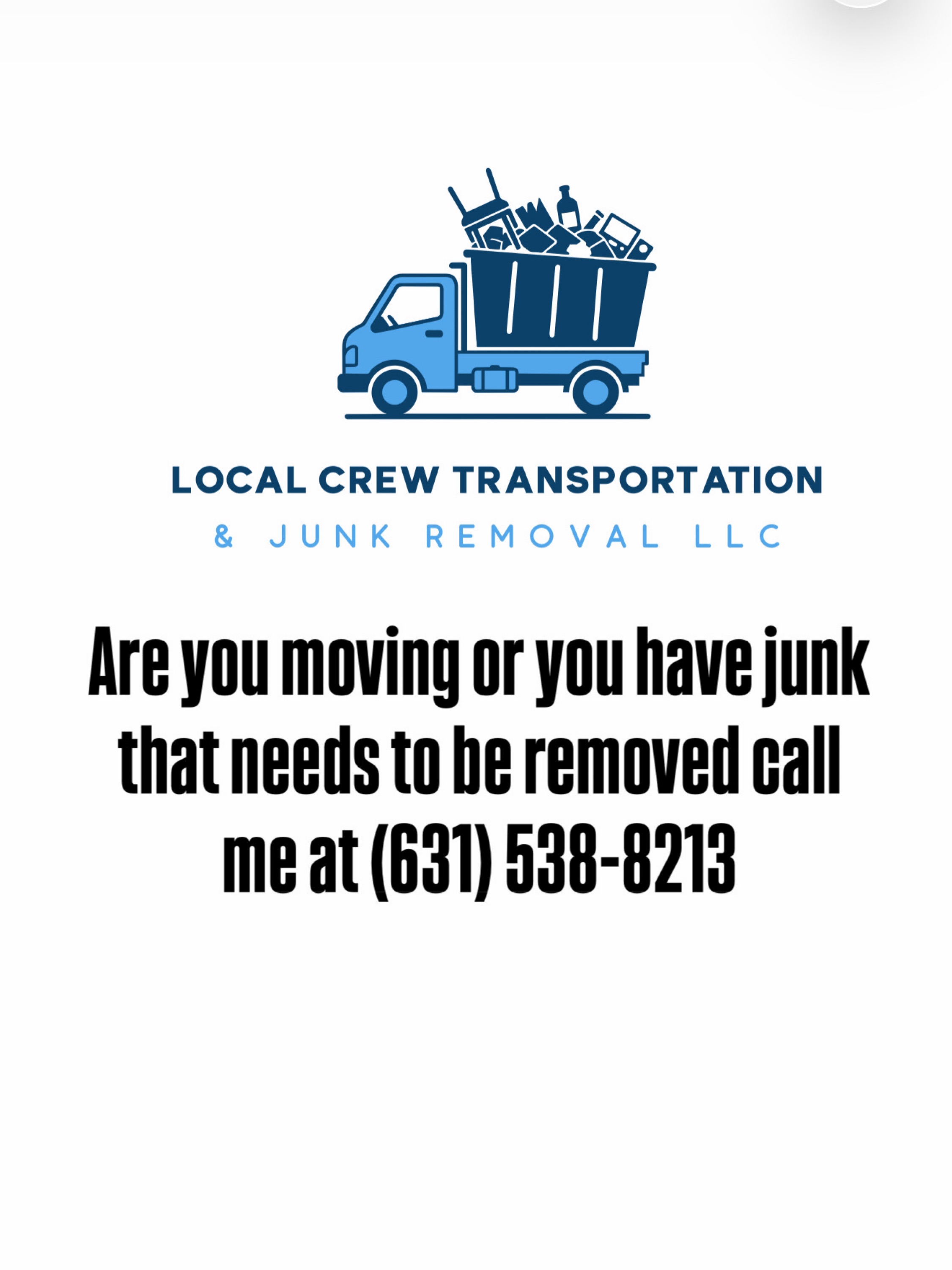 Local crew transportation & junk removal Logo