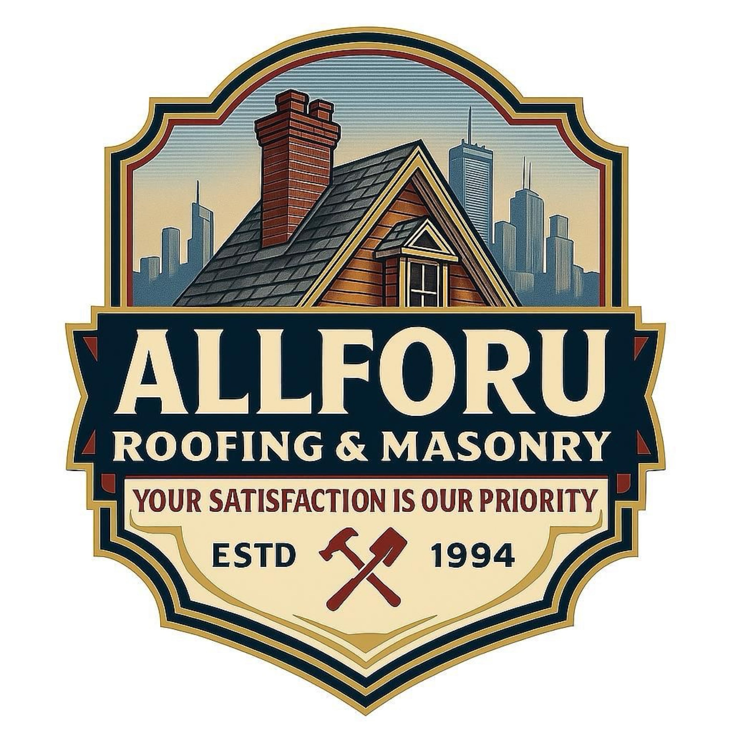 All For U Roofing and Masonry Logo