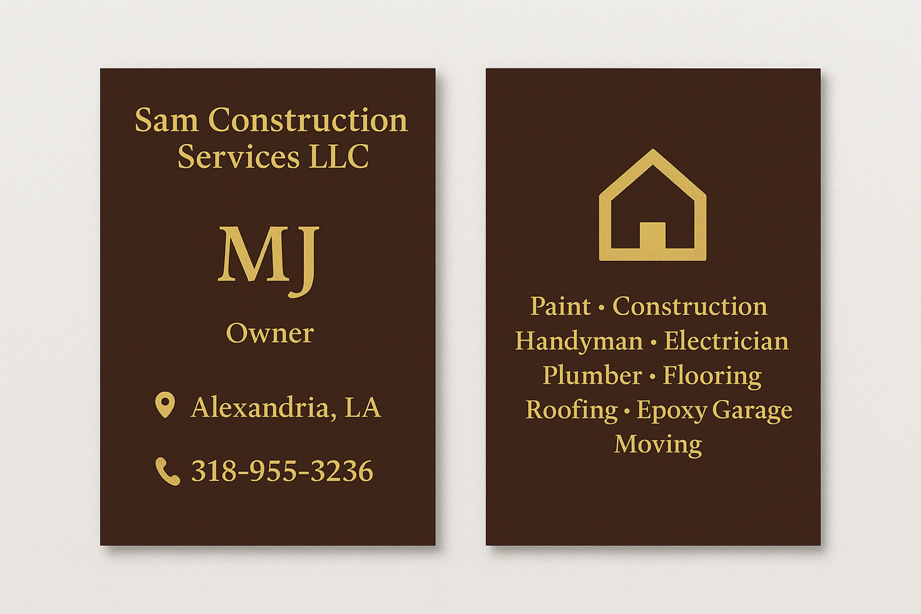 Sam Construction Service Logo