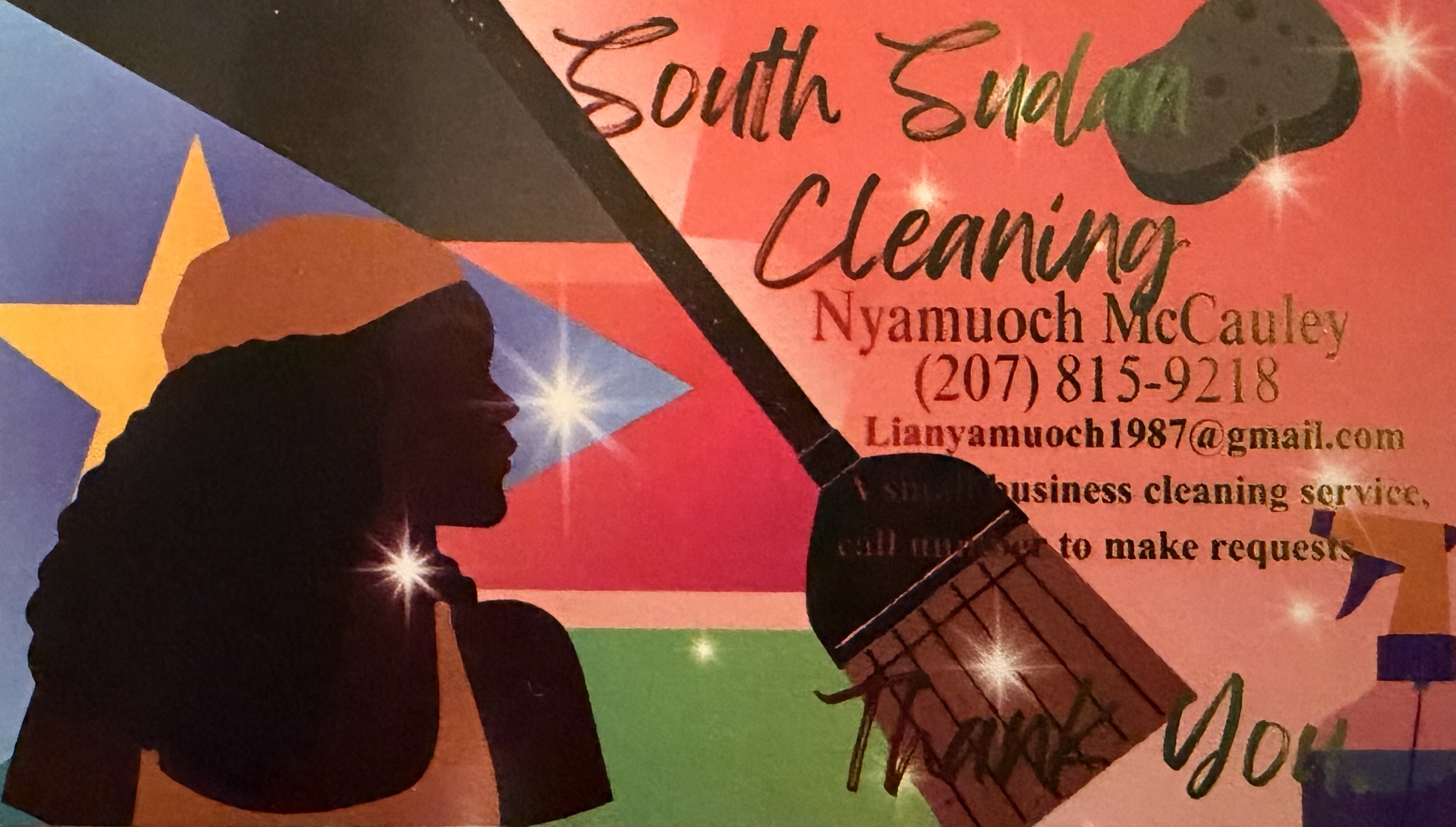 South Sudan cleaning Logo
