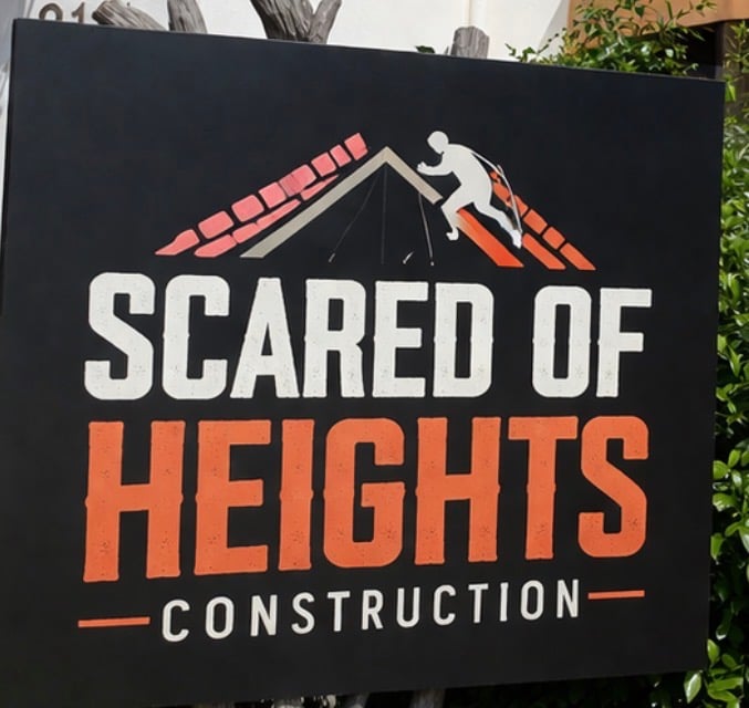 Scared of heights construction Logo