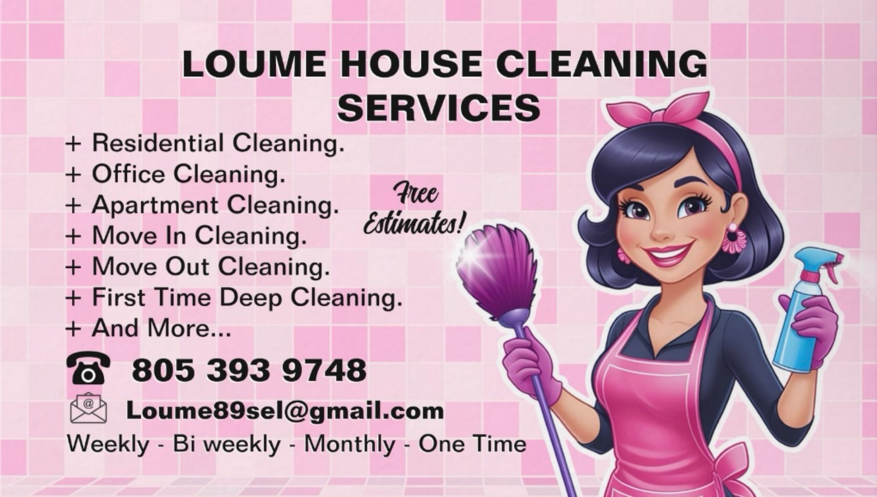 LOUME HOUSE CLEANING SERVICES Logo