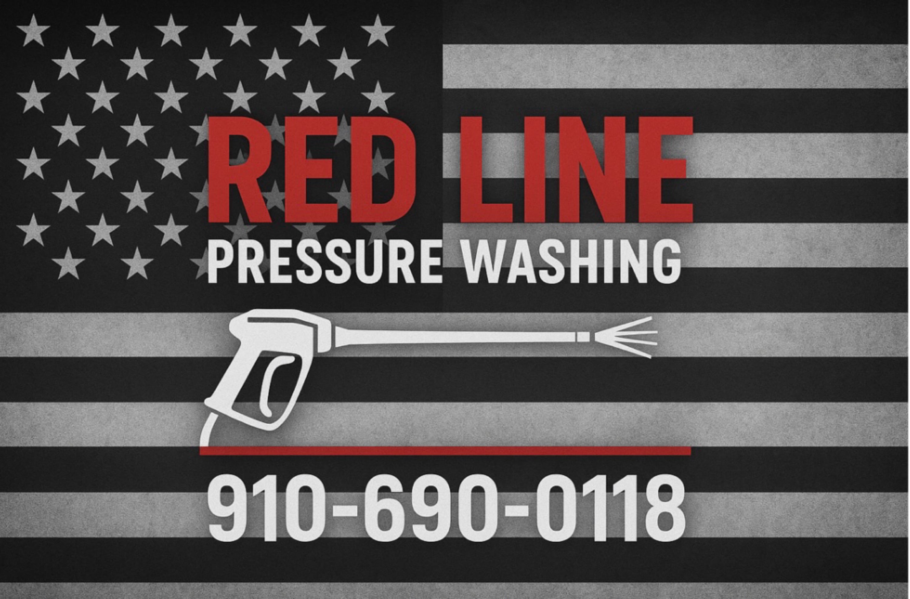 Red Line Pressure Washing Logo