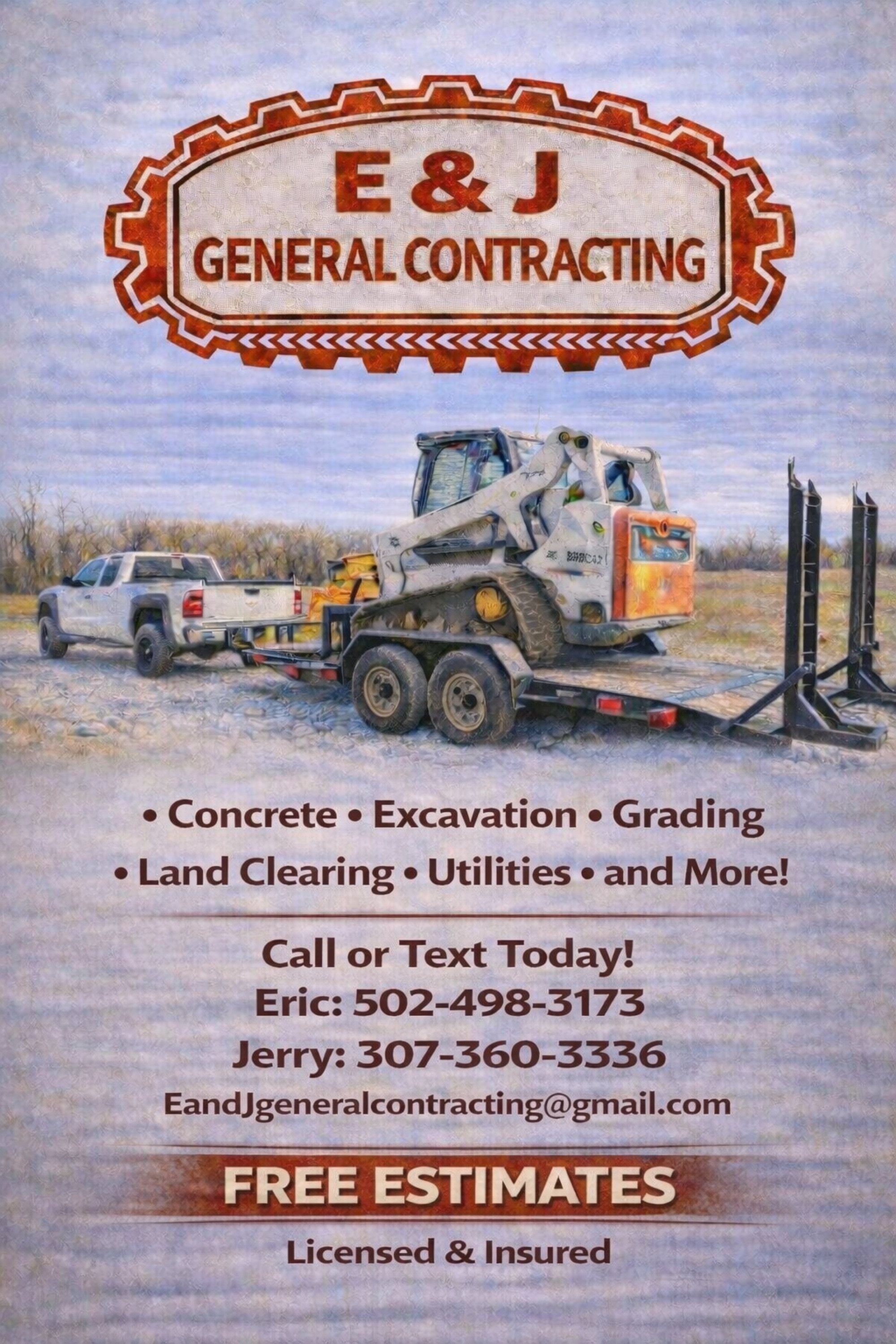 E and J General Contracting Logo