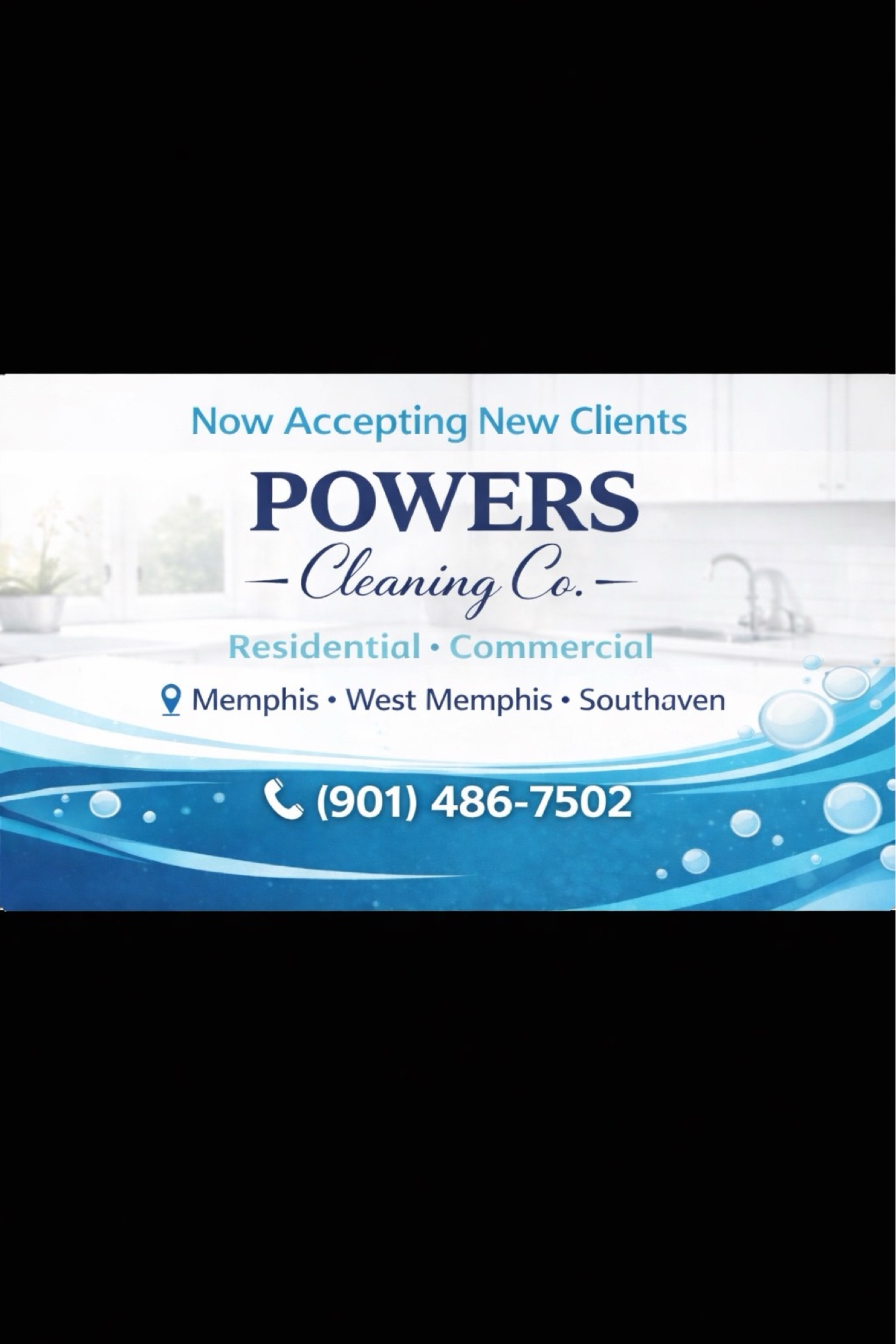 Powers Cleaning Co. Logo