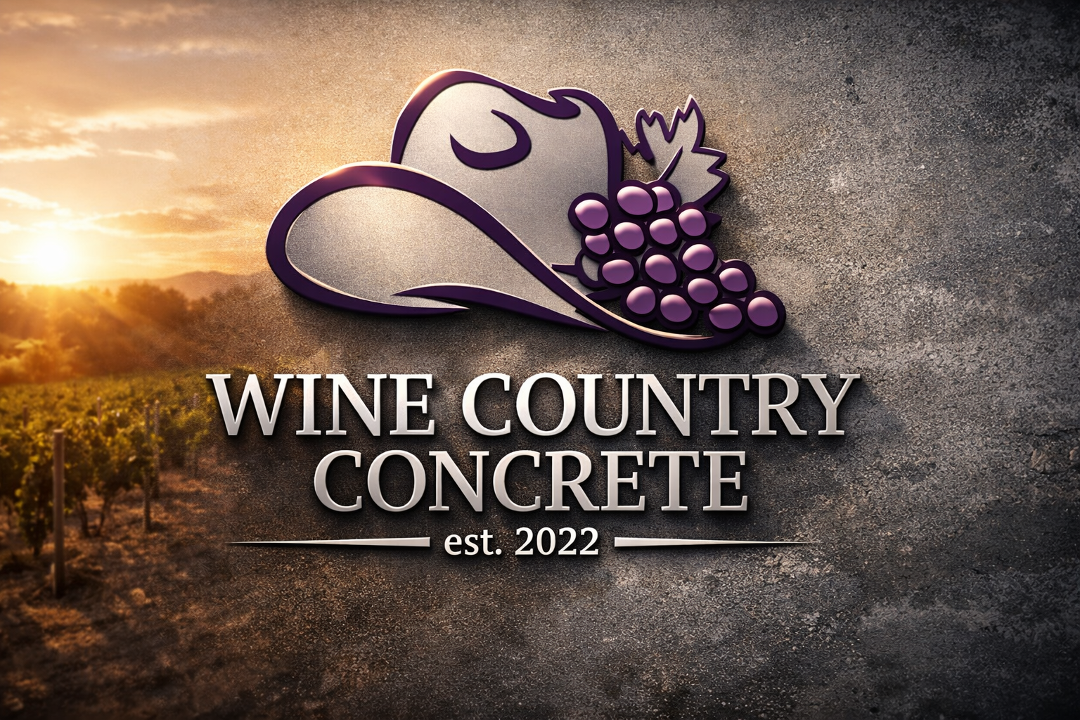Wine Country Concrete Logo