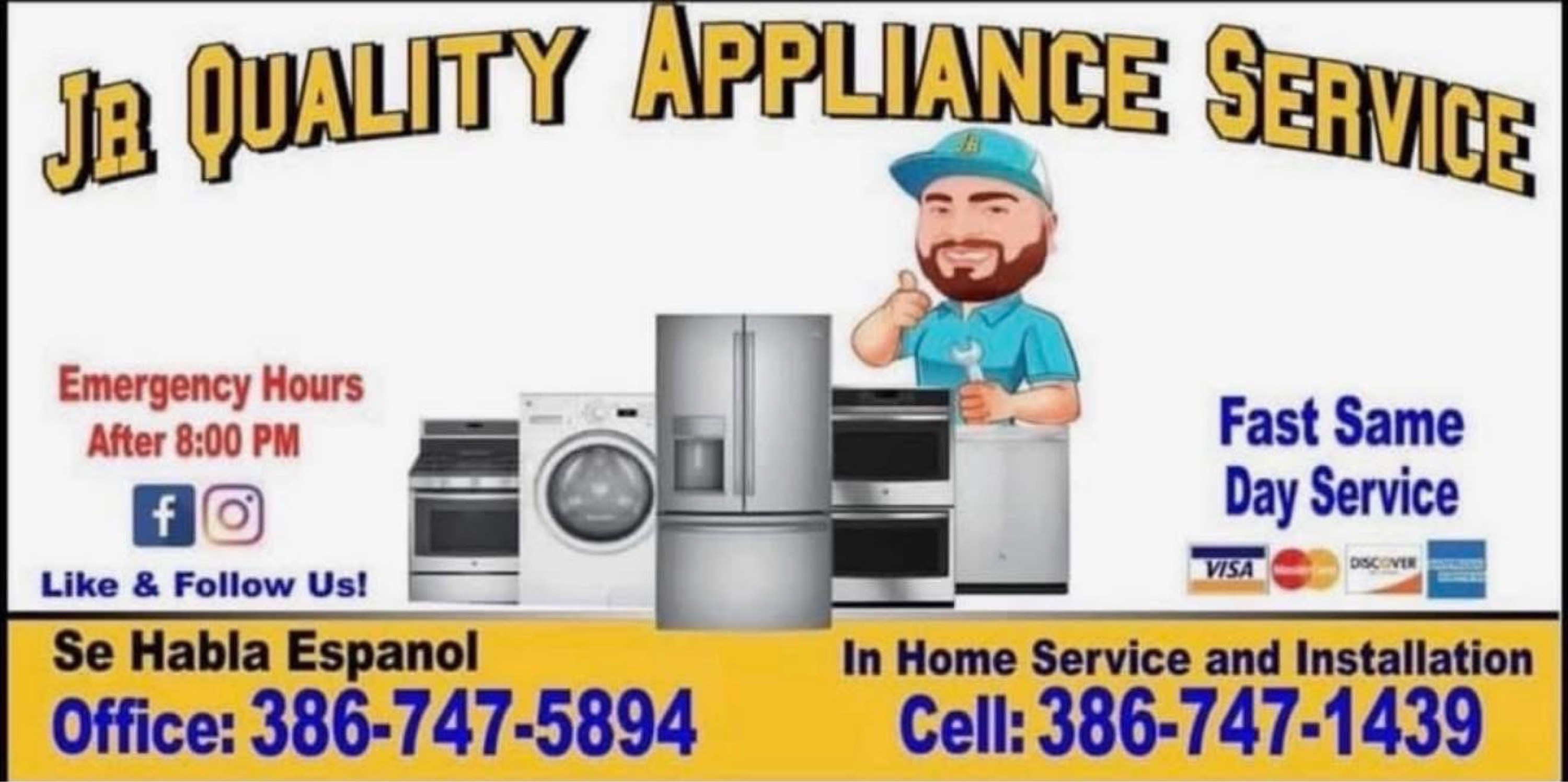 JR Quality Appliance Service Logo