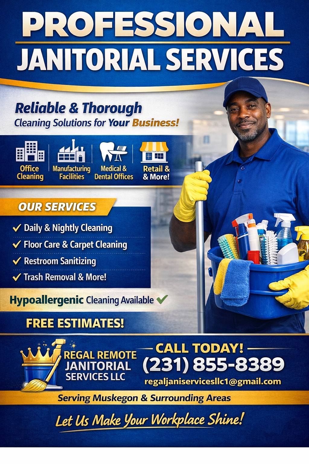 Regal Remote Janitorial Service Logo