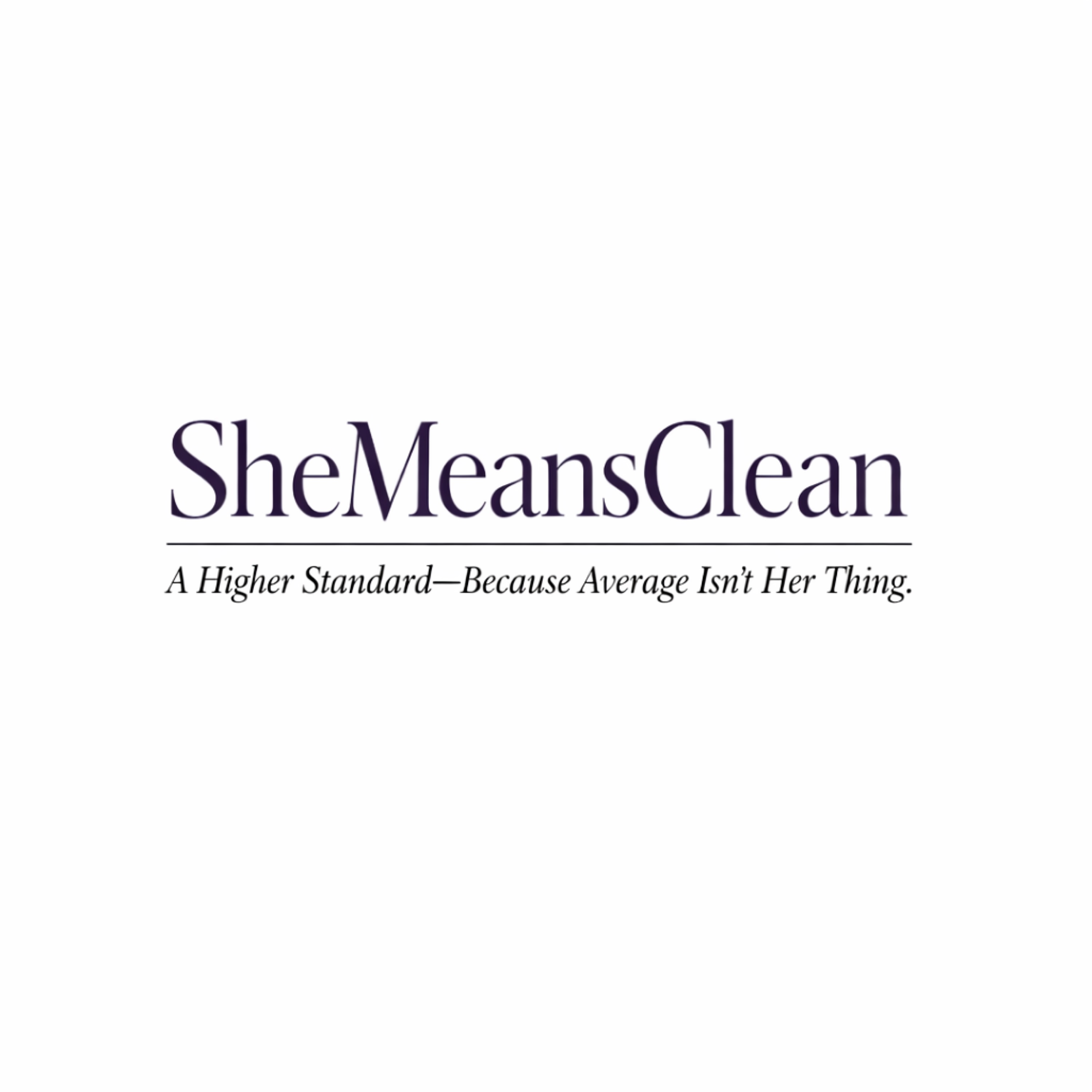 SheMeansClean Logo